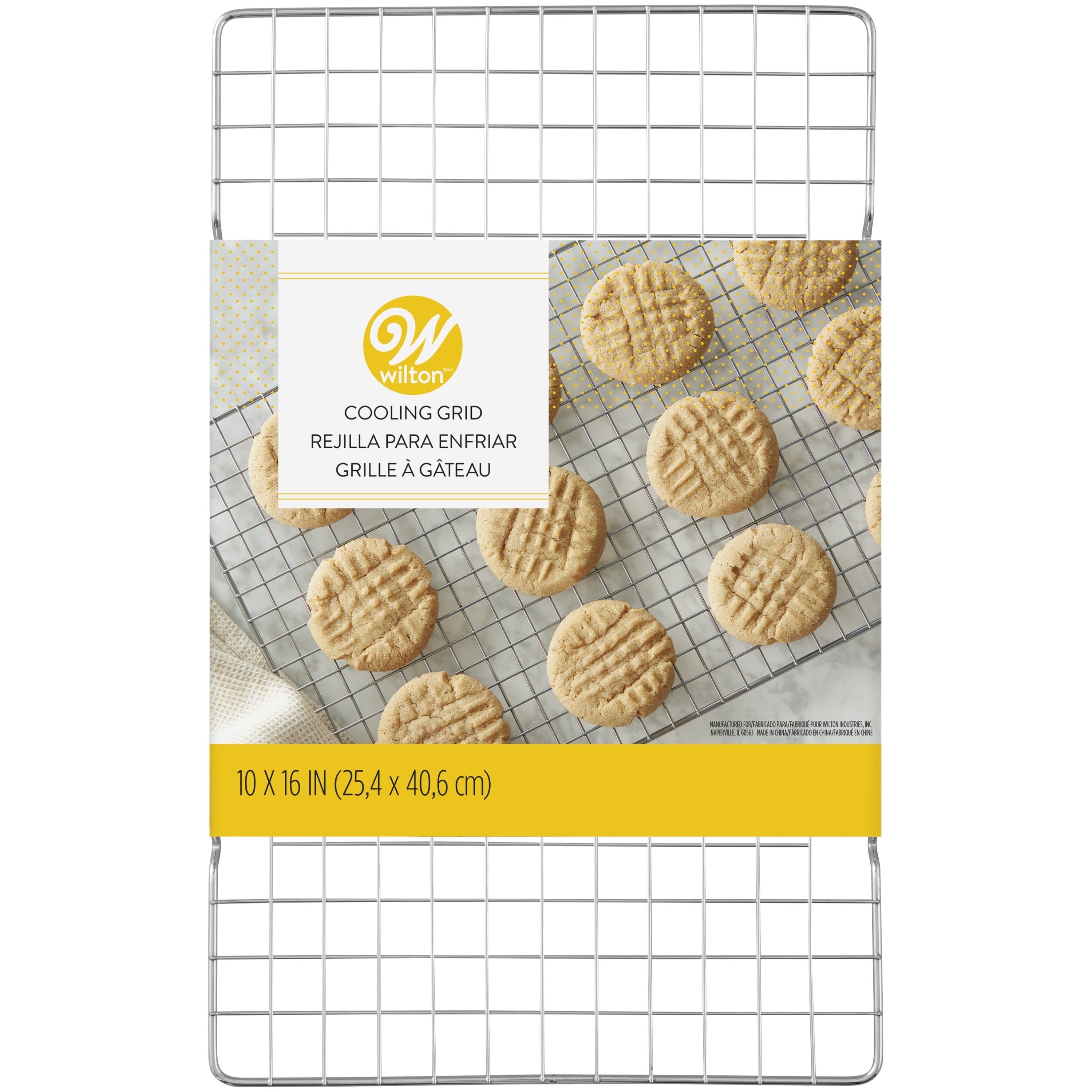 Premium Kitchen Everyday Chrome-Plated Cooling Grid, 10 x 16 in., Rectangular, Packaging May Vary - Innovative Kitchen Helper for Modern Cooking Detail
