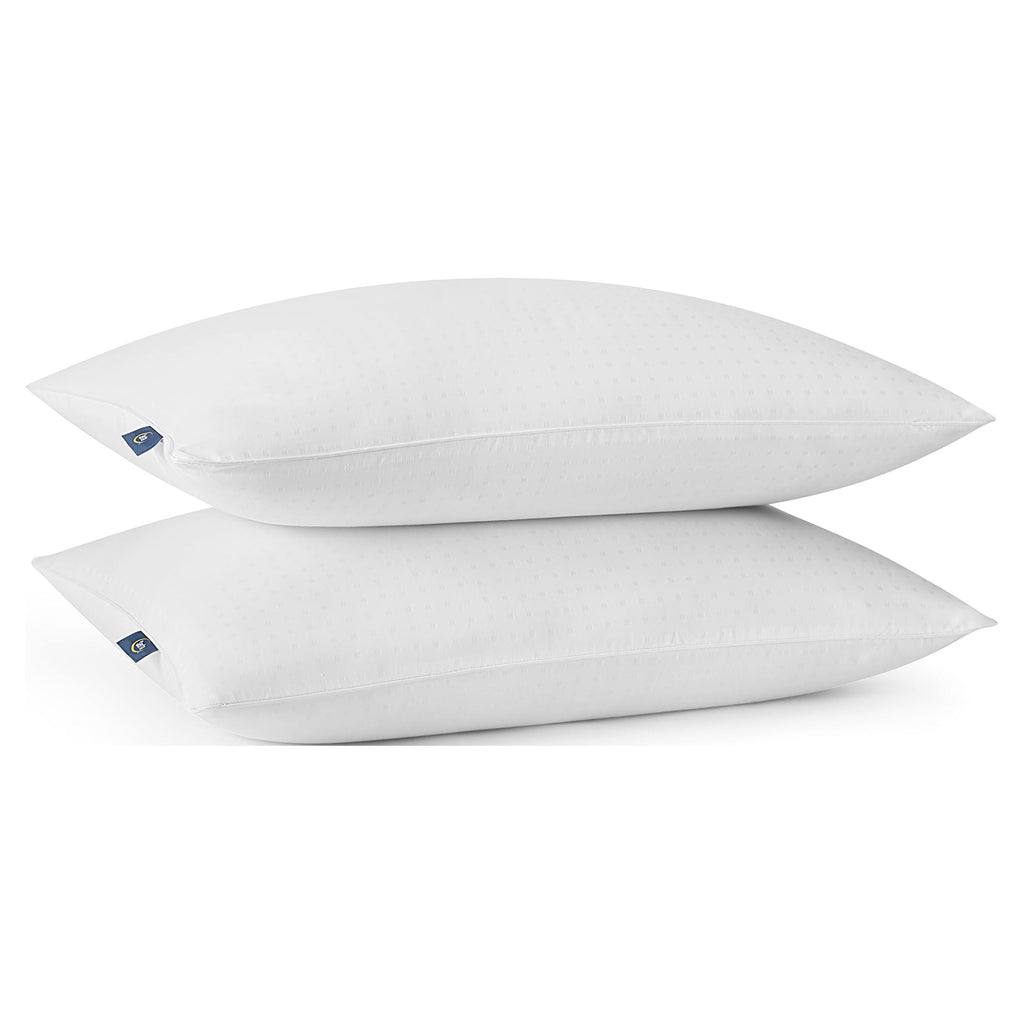 Ergonomic Memory Foam pedic No-Go-Flat Bed Pillow, Standard/Queen, 2 Pack - Ergonomic Memory Foam Pillow for Neck Pain Support Detail