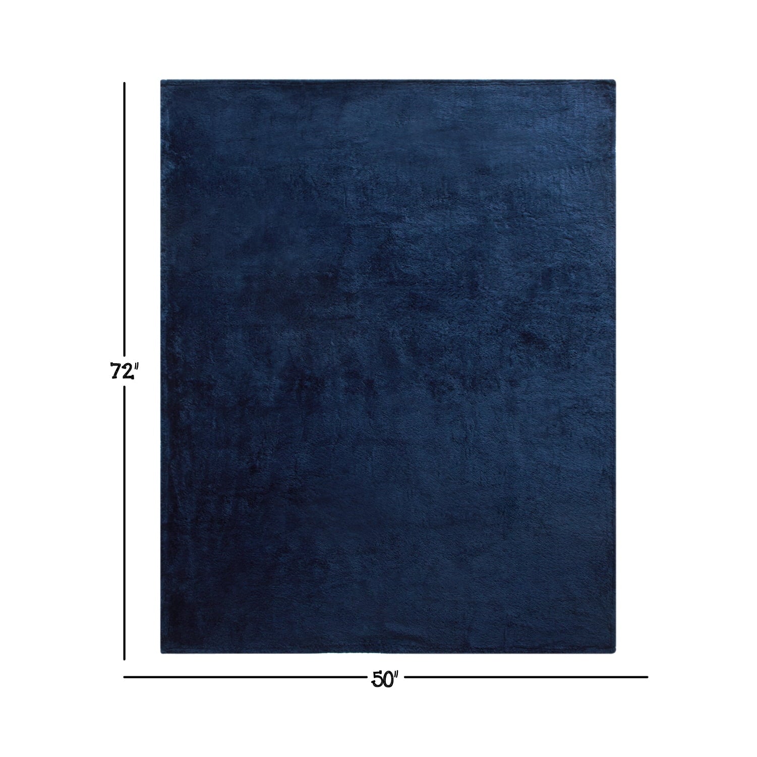 Lightweight Warm Soft, Navy Blue, Oversized, Fuzzy, Throw Blanket for Kids, 72 x 50 inches - Cozy Fleece Throw Blanket for Couch & Bed Detail