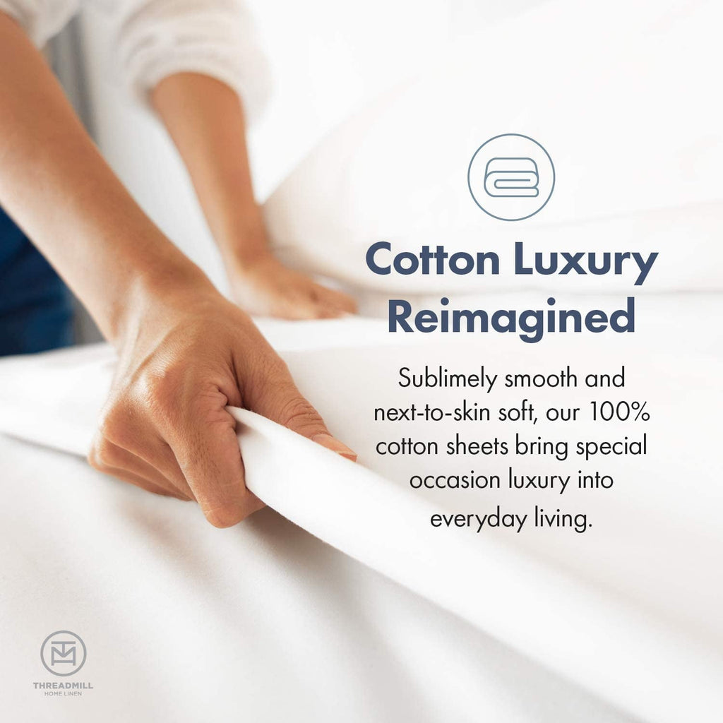 Premium Egyptian Cotton 600 Thread Count 4-Piece Queen Bed Sheet Set, Sateen Weave, Sage Green - Premium Ultra-Soft Pillowcase Pair for Sleeping Detail