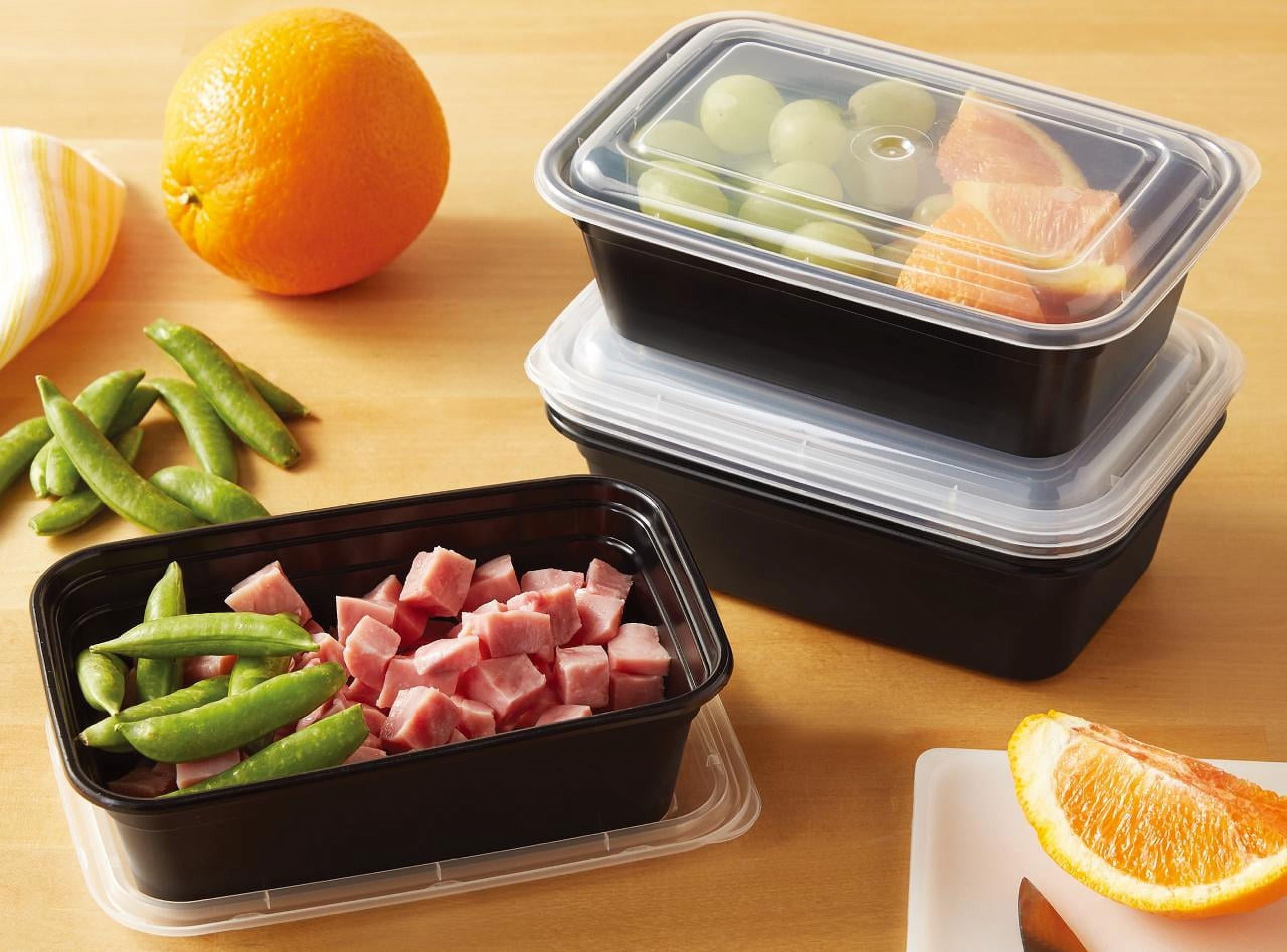 Playful Geometric 5-Pack Snack Meal Prep Containers with Lids, 3-Cup Capacity, BPA-Free, Microwave & Dishwasher Safe, Made fo... - Fun Food Fidget Cookie Squishable Toy Detail