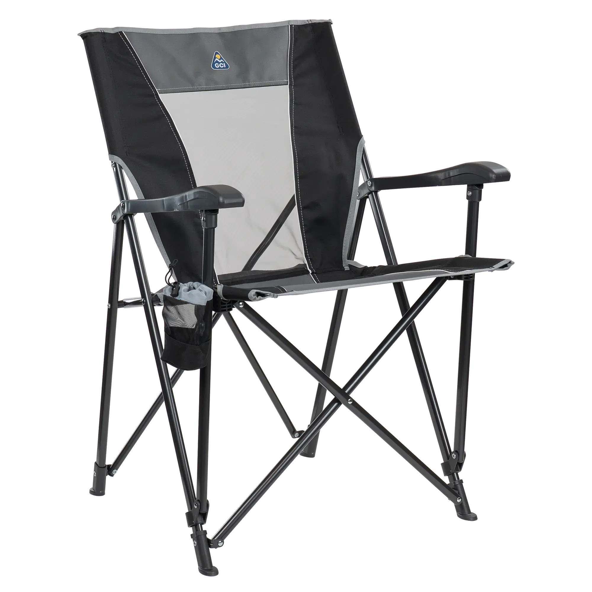 Ultra-Compact Eazy Chair - Choice 976 - Ultra-Lightweight Telescoping PackSeat Travel Stool - Black