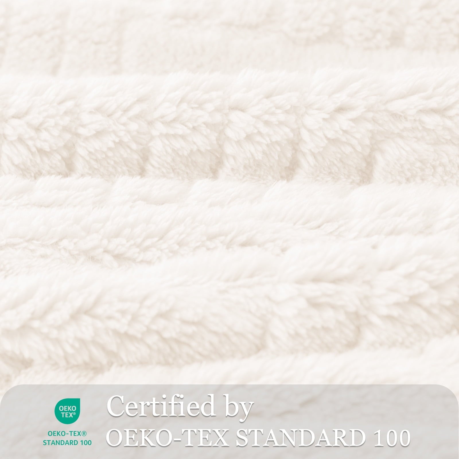 Reversible Sherpa Fluffy Fleece Throw Blanket 50"x60" for Couch, Bed, Sofa, Fuzzy Soft Cozy Throw with Decorative Jacquard Pattern for ... - Lightweight Plush Warm Blanket for All Seasons Detail