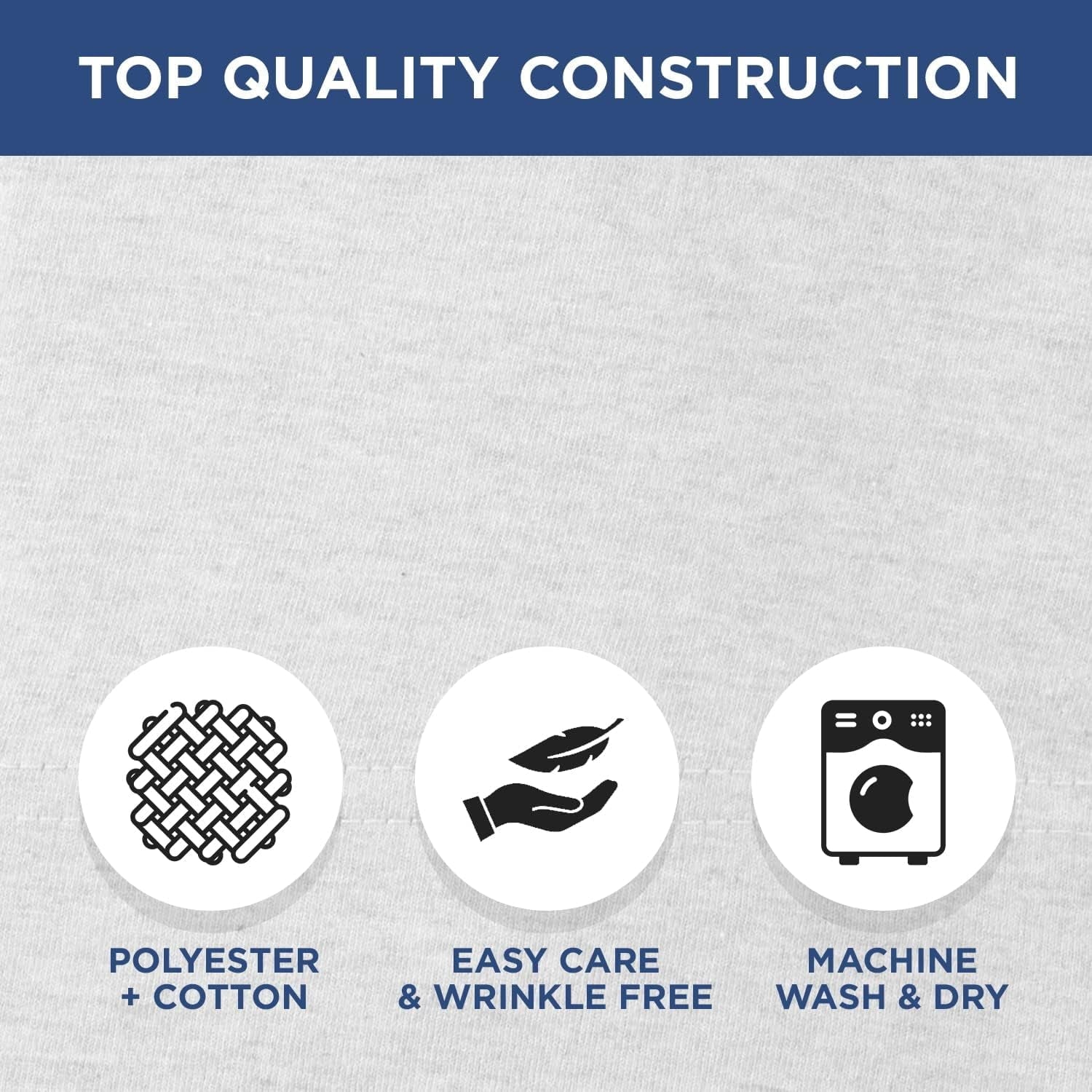 Wrinkle-Resistant 2 Pack Fitted Hospital Bed Sheets with Elastic All Around for a Perfect Fit - Cotton Rich Soft Knitted Jersey Sheet, ... - Breathable Egyptian Cotton Flat & Fitted Sheets Detail