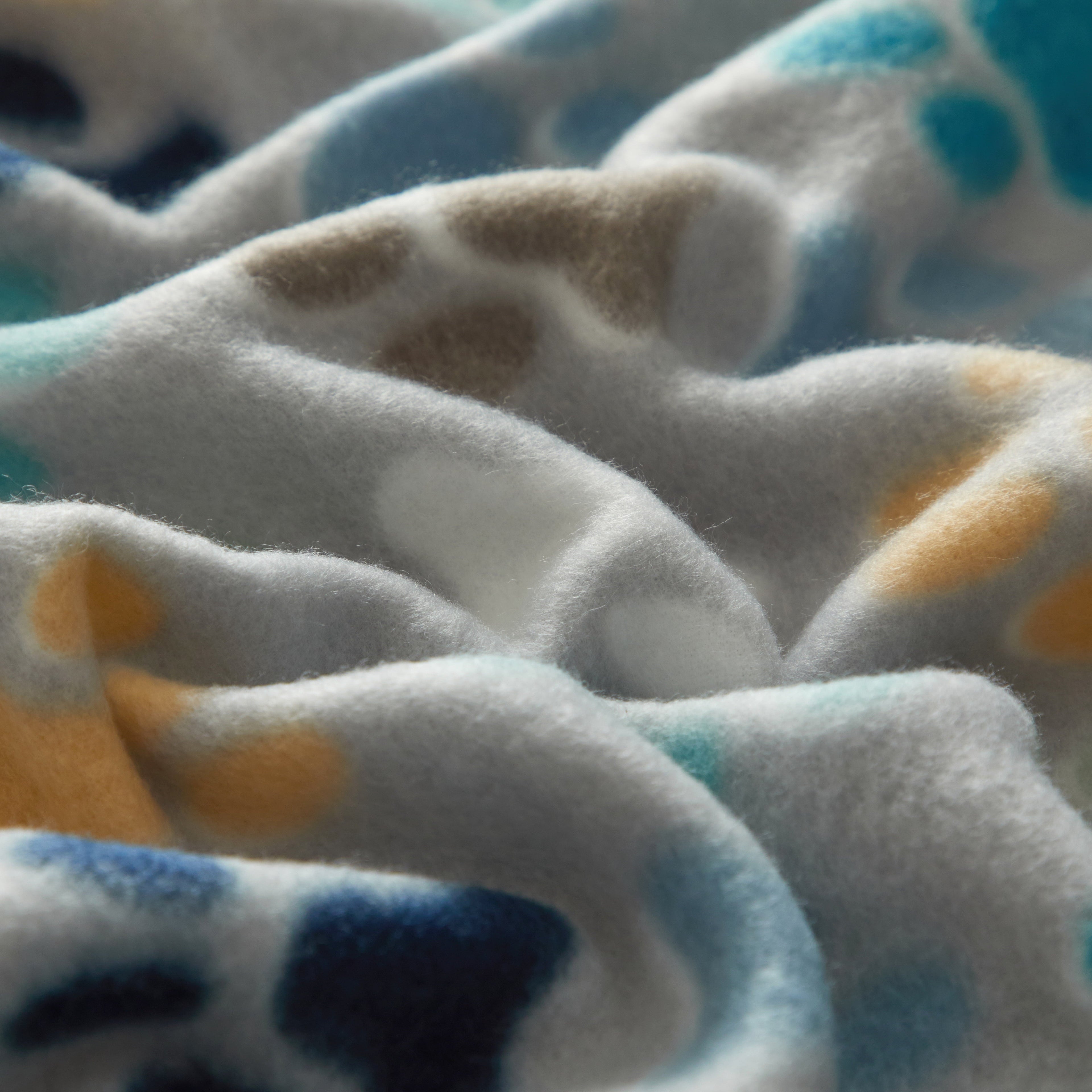 Lightweight Warm (9 pack) Cozy Fleece Throw Blanket, Gray Paw 50" x 60", All Ages - Super Soft Reversible Sherpa Flannel Blanket Detail