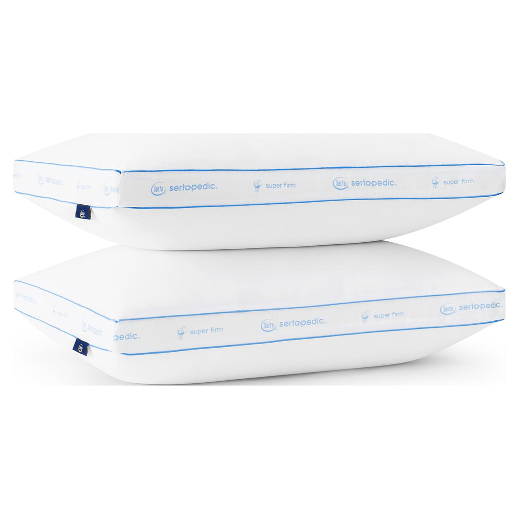 Orthopedic Support Extra Firm Pillow, Standard/Queen, 2 Pack, Hypoallergenic - Orthopedic Shredded Foam Bed Pillow Set Detail