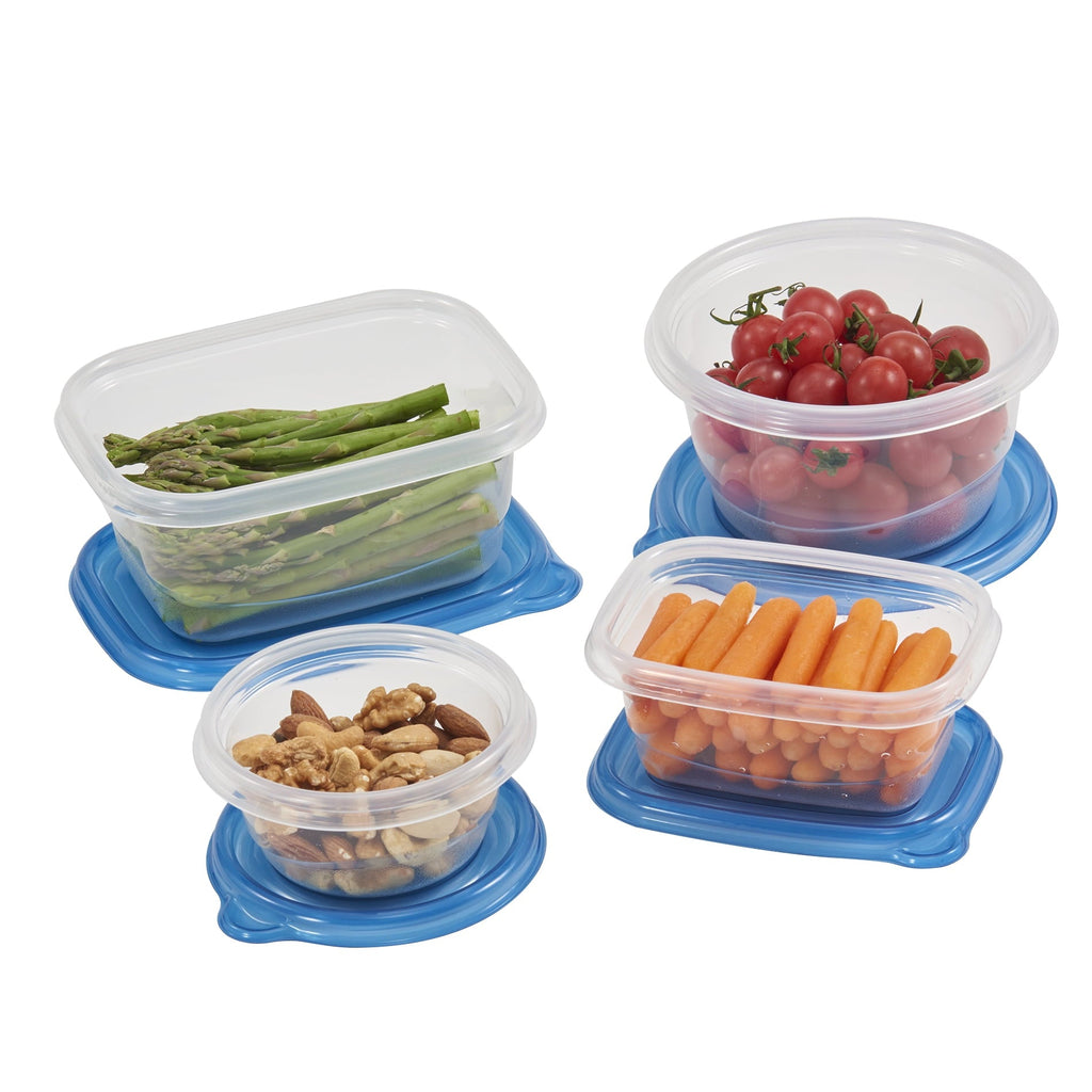 Playful Geometric 92pc Plastic Food Storage Container set, Ideal Use for Refrigeration Storage and Organization,... - Deliciously Soft Cupcake Sensory Glob Detail