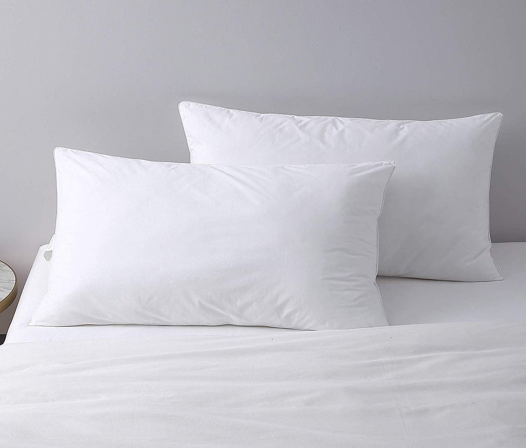 Decorative Plump Bed Pillows King Size Pillows Set of 2, Pillows for Sleeping,Polyester Microfiber Cover,Super Soft Set of 2(... - Hotel Quality Plush Sleeping Pillows Detail