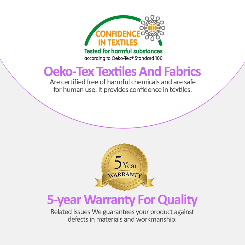 Orthopedic Support King Size Bamboo Pillow, Memory Foam Bed Pillows with Washable Pillowcases, King - Ergonomic Memory Foam Pillow for Neck Pain Support Detail