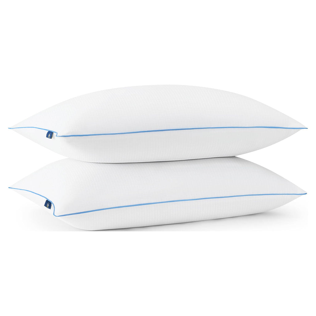 Hotel Collection Cool Nites Bed Pillow, Standard/Queen, 2 Pack - Ergonomic Memory Foam Pillow for Neck Pain Support Detail