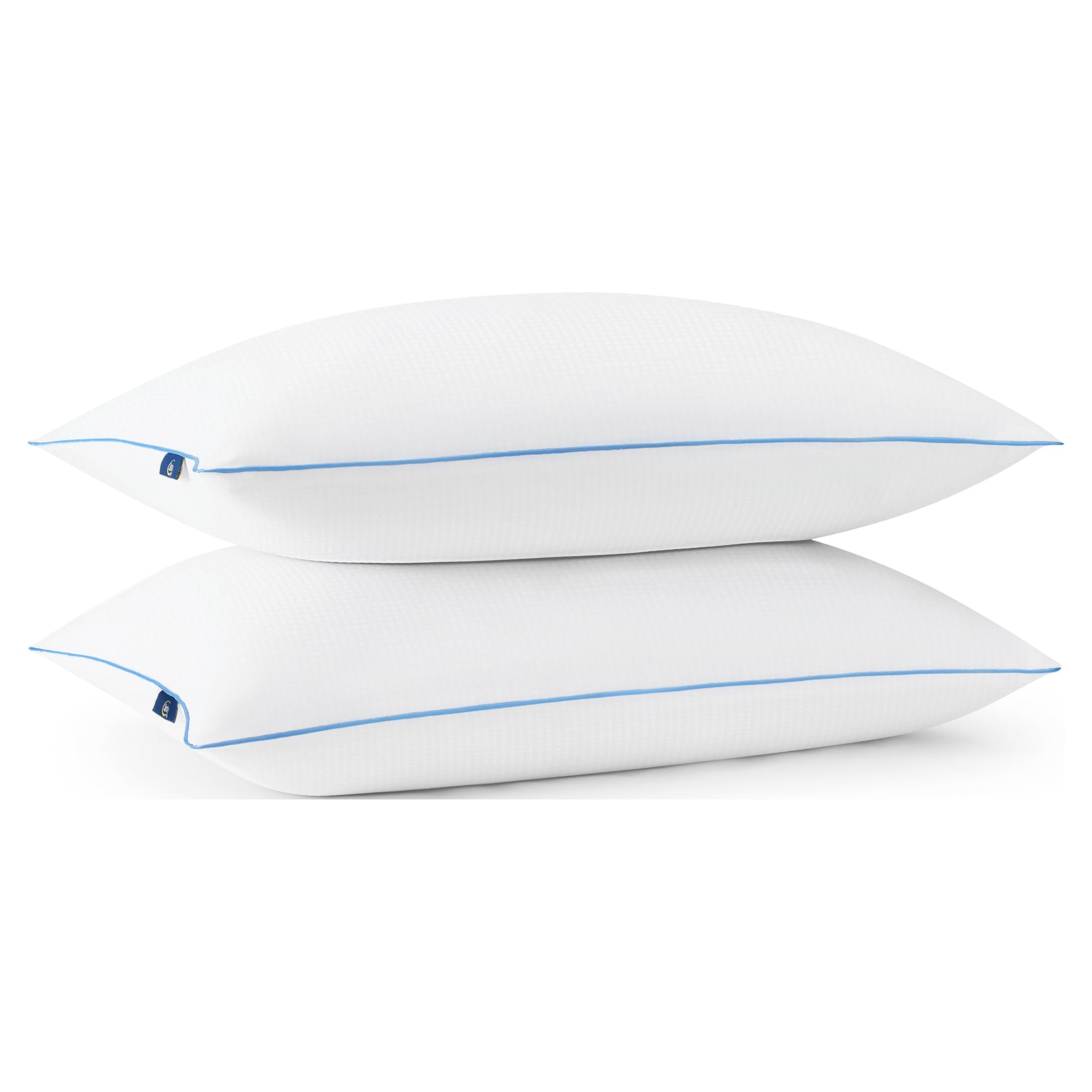 Hotel Collection Cool Nites Bed Pillow, Standard/Queen, 2 Pack - Ergonomic Memory Foam Pillow for Neck Pain Support Detail