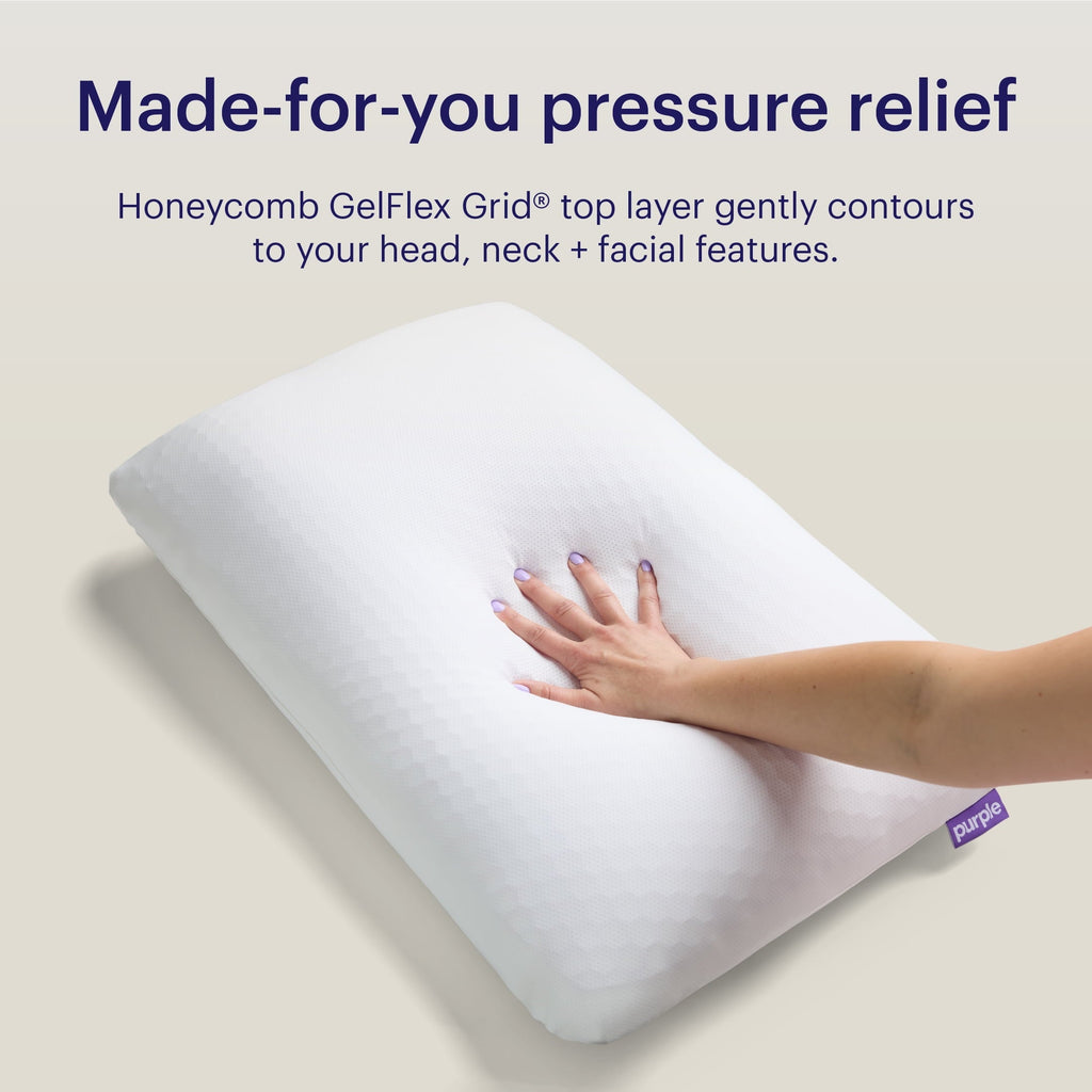 Fluffy Shredded GridCloud Pillow, Honeycomb Gelflex Top Layer, Hypoallergenic, Down - Alternative - Ergonomic Memory Foam Pillow for Neck Pain Support Detail