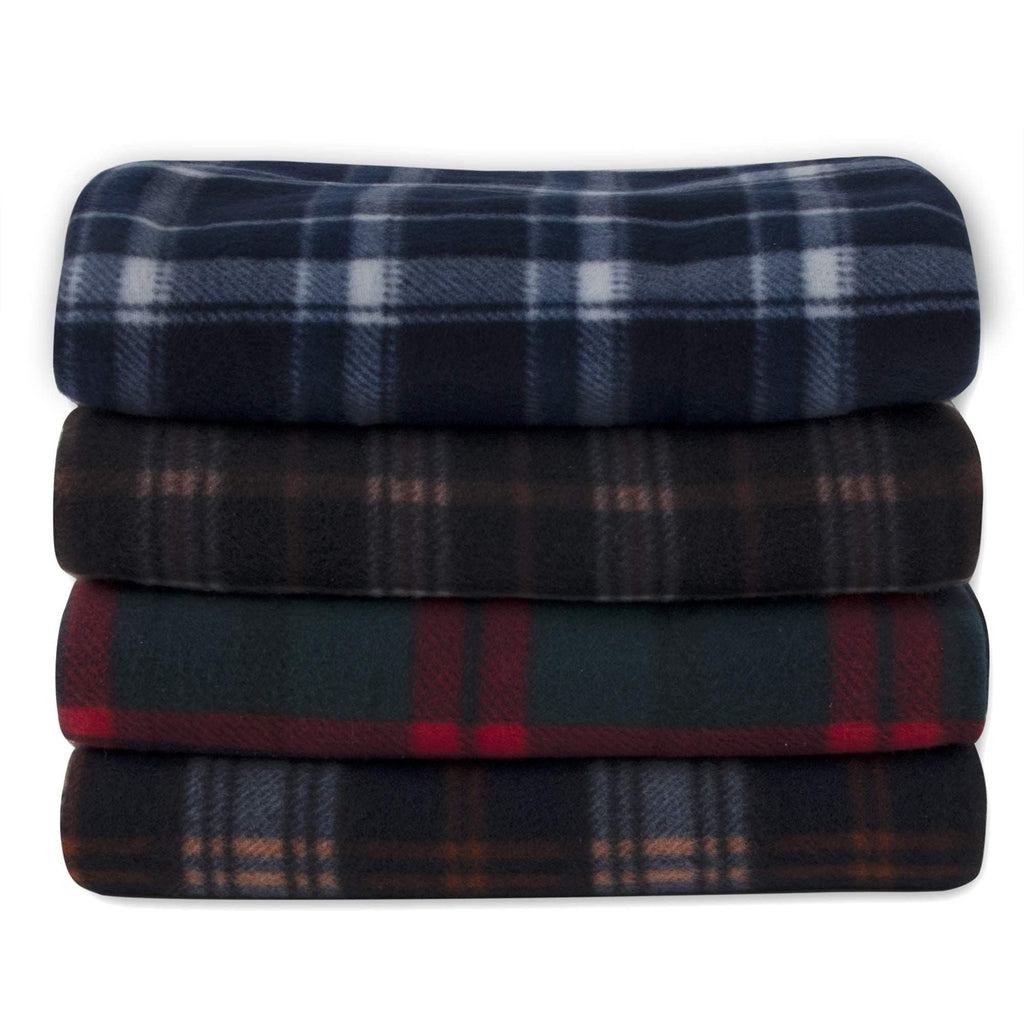 Cozy Fleece Single Plaid Color 60"L x 50"W Fleece Throw Blanket for Fall, Winter, Spring, Summer, Men, Women, Children & Pets in ... - Super Soft Reversible Sherpa Flannel Blanket Detail