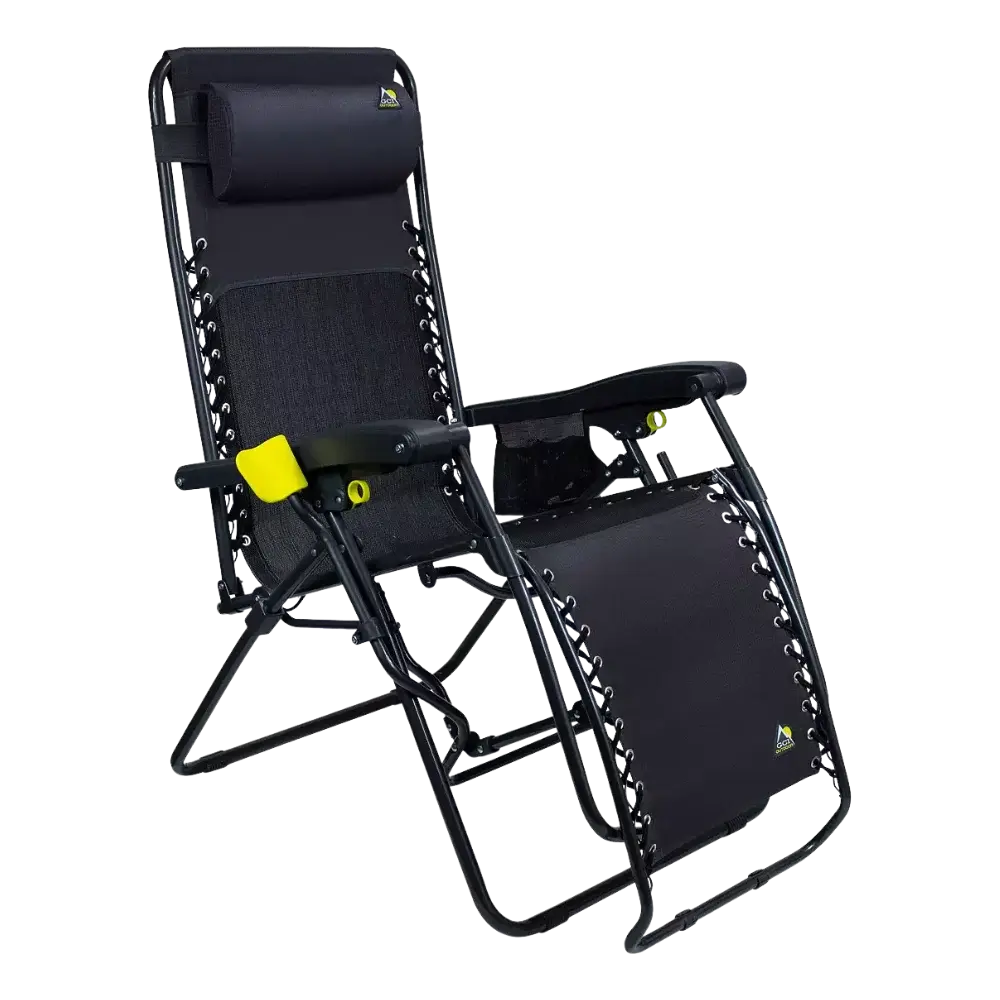 Sand-Friendly Freeform Zero Gravity Lounger Bundle - Choice 507 - Multi-Position Outdoor Beach Chair with Pillow Detail