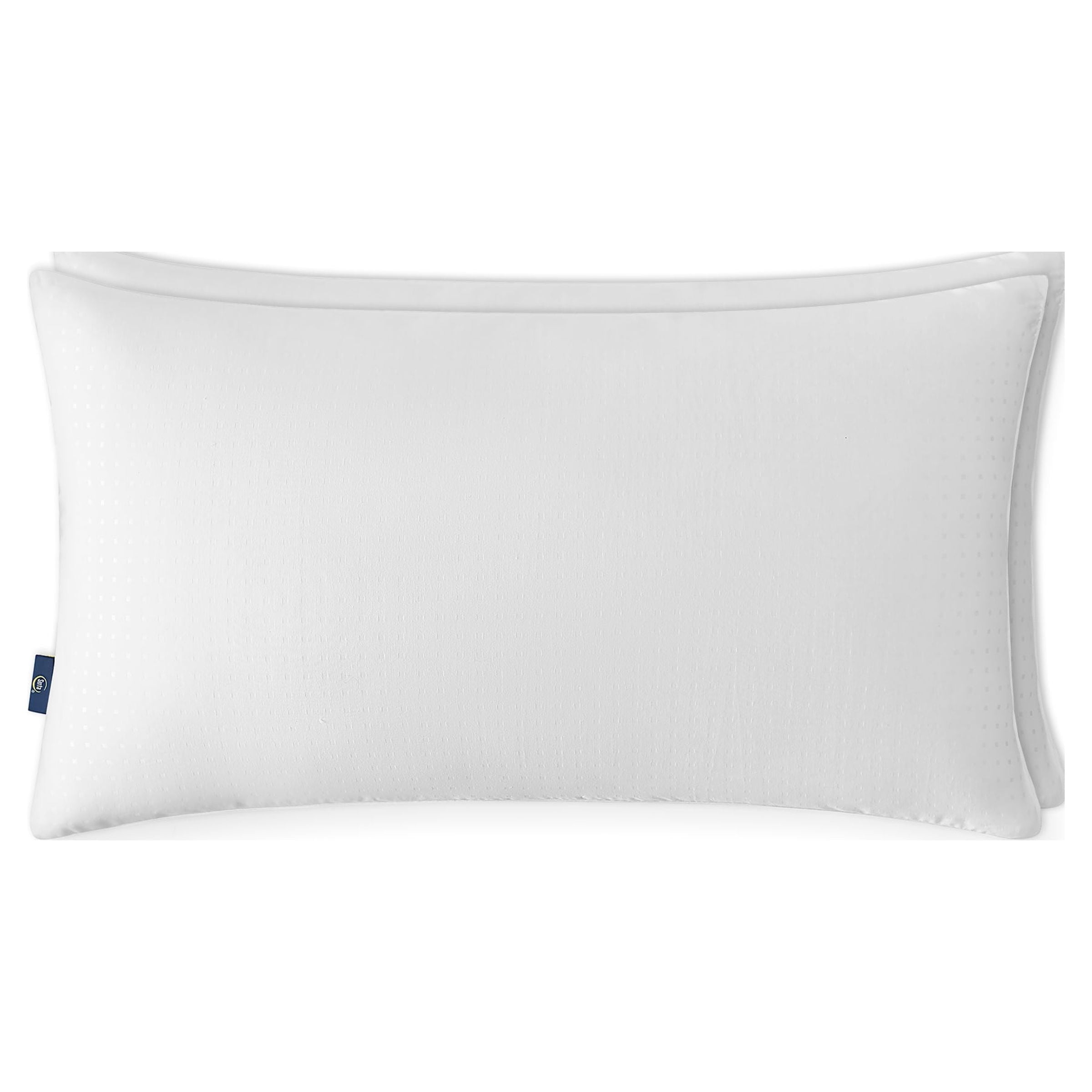 Decorative Plump Won't Go Flat Bed Pillow, King, 2 Pack - Ergonomic Memory Foam Pillow for Neck Pain Support Detail