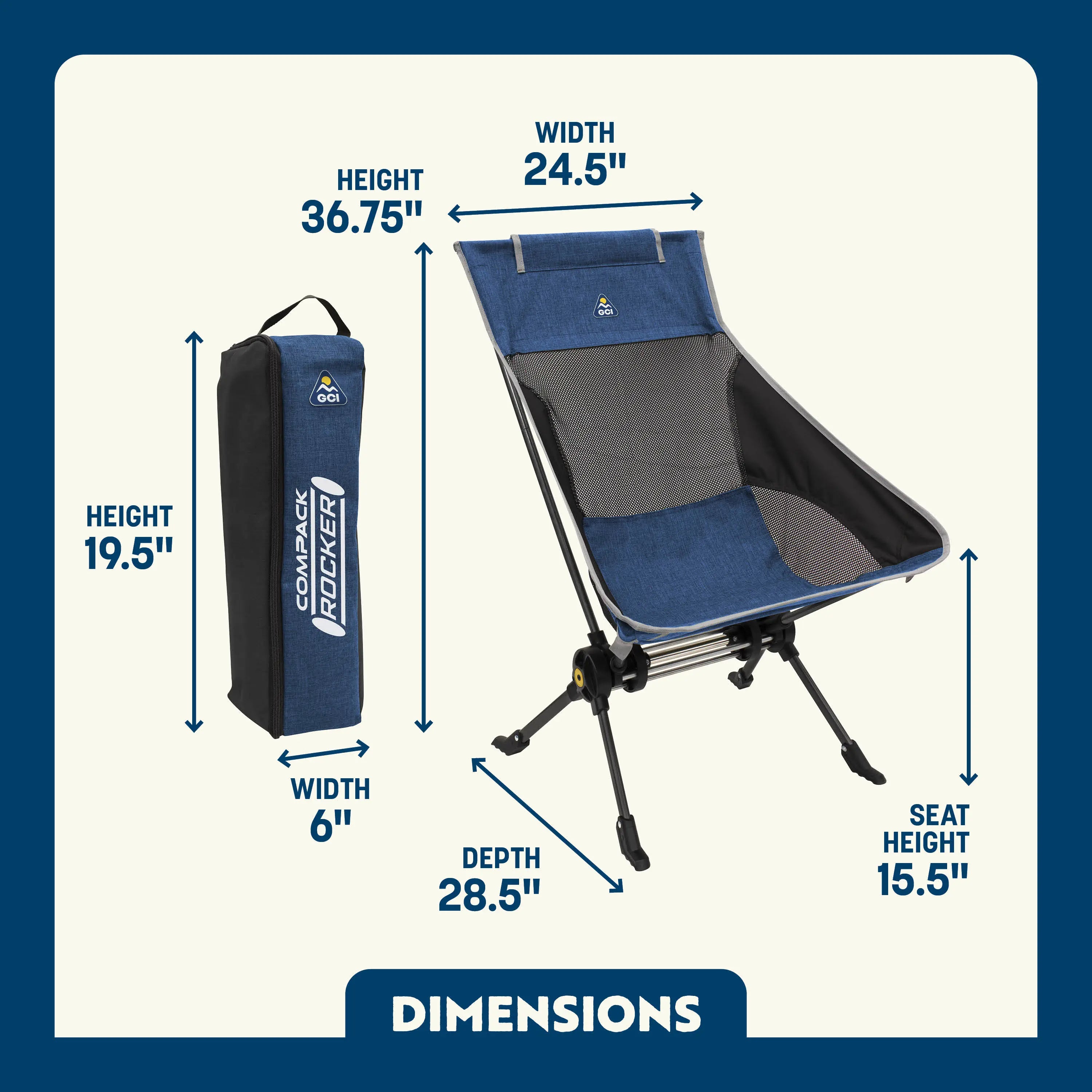 Smooth Motion ComPack Rocker - Choice 980 - Heavy-Duty Kickback Rocker with Beverage Holder Detail