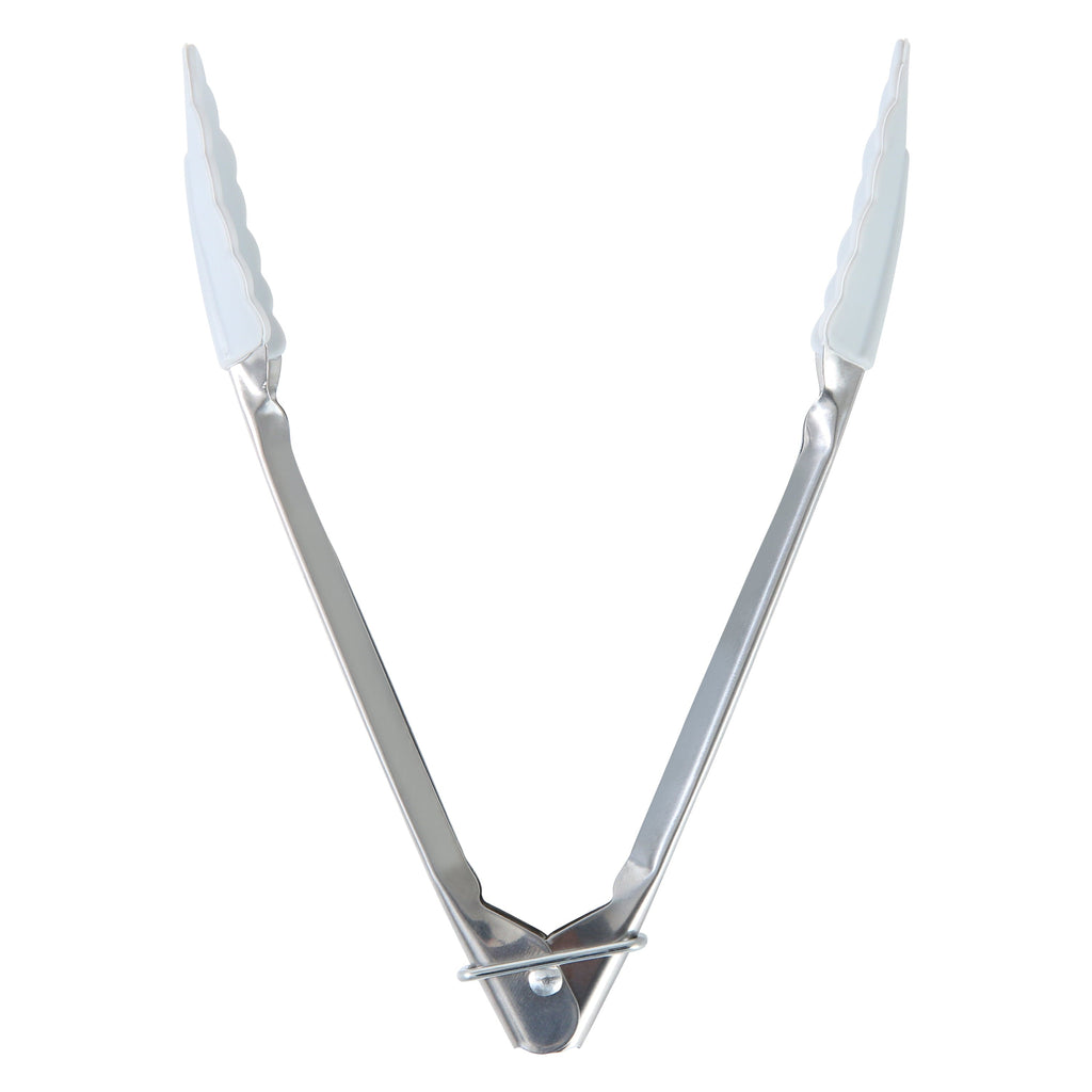 Professional Grade Stainless Steel and Silicone Mini Food Tongs Grey - Professional Kitchen Tool for Culinary Enthusiasts Detail