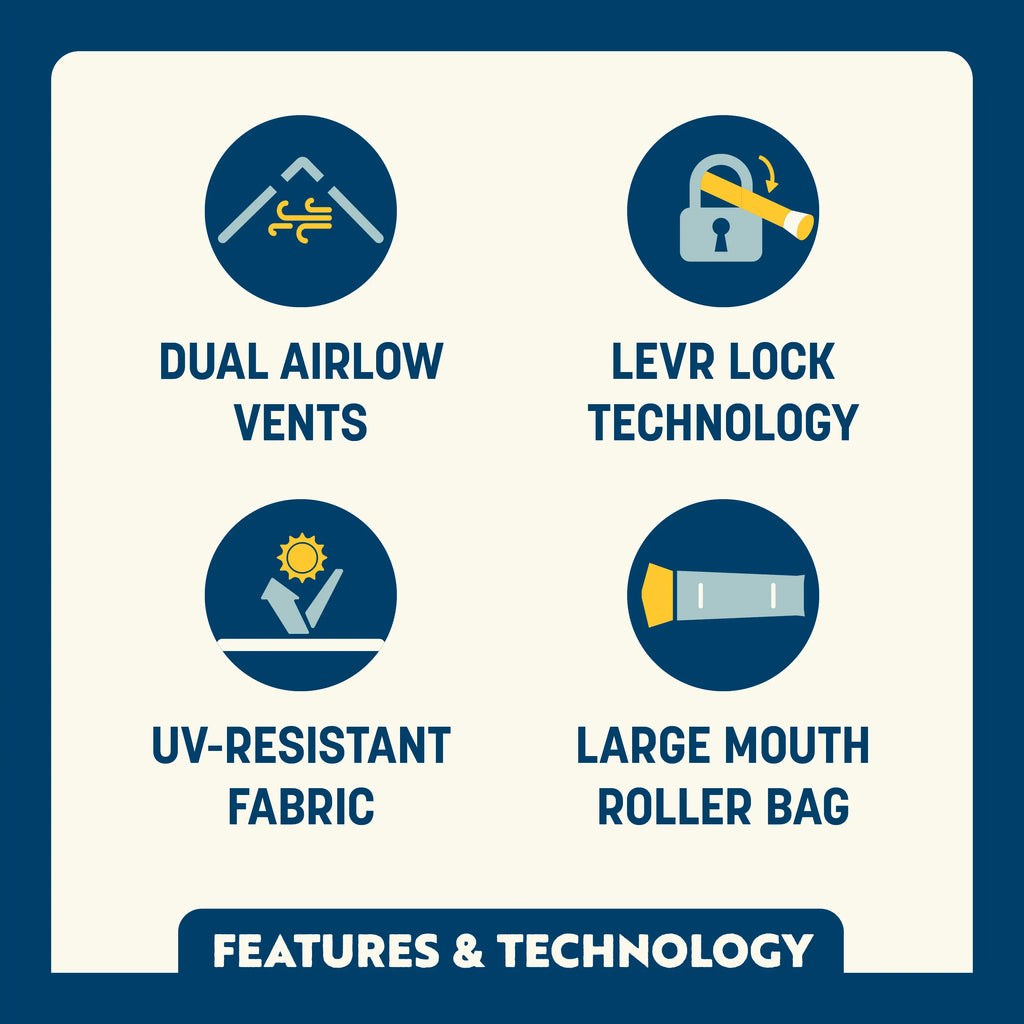 Premium All-Weather LevrUp Canopy - Choice 360 - Portable Beach Canopy with Adjustable Shade Angle Detail