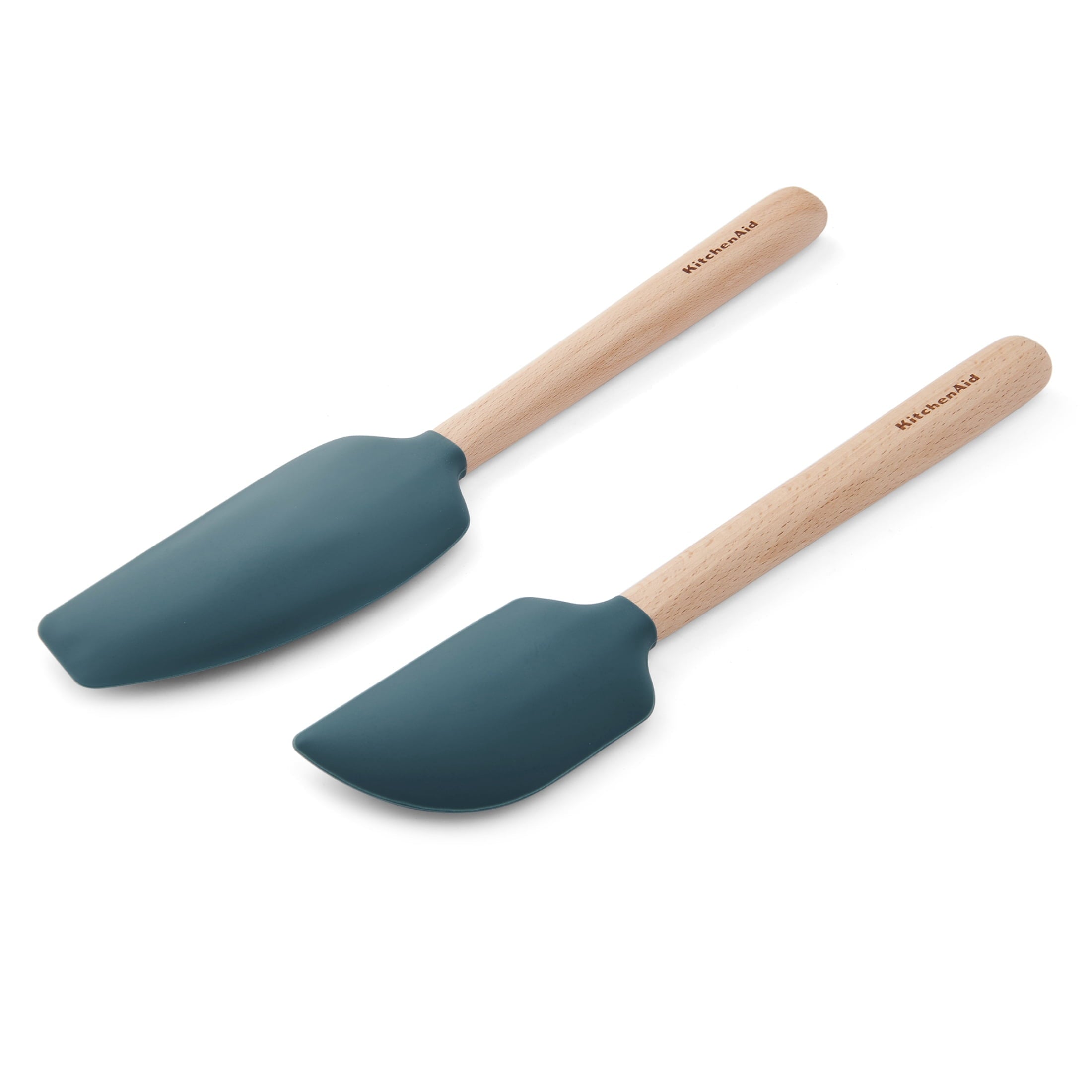 Chef-Quality 2-Piece Silicone Mixing Spatula and Scraper Set for Cooking, Agave - Heavy Duty Stainless Steel Kitchen Shears Detail