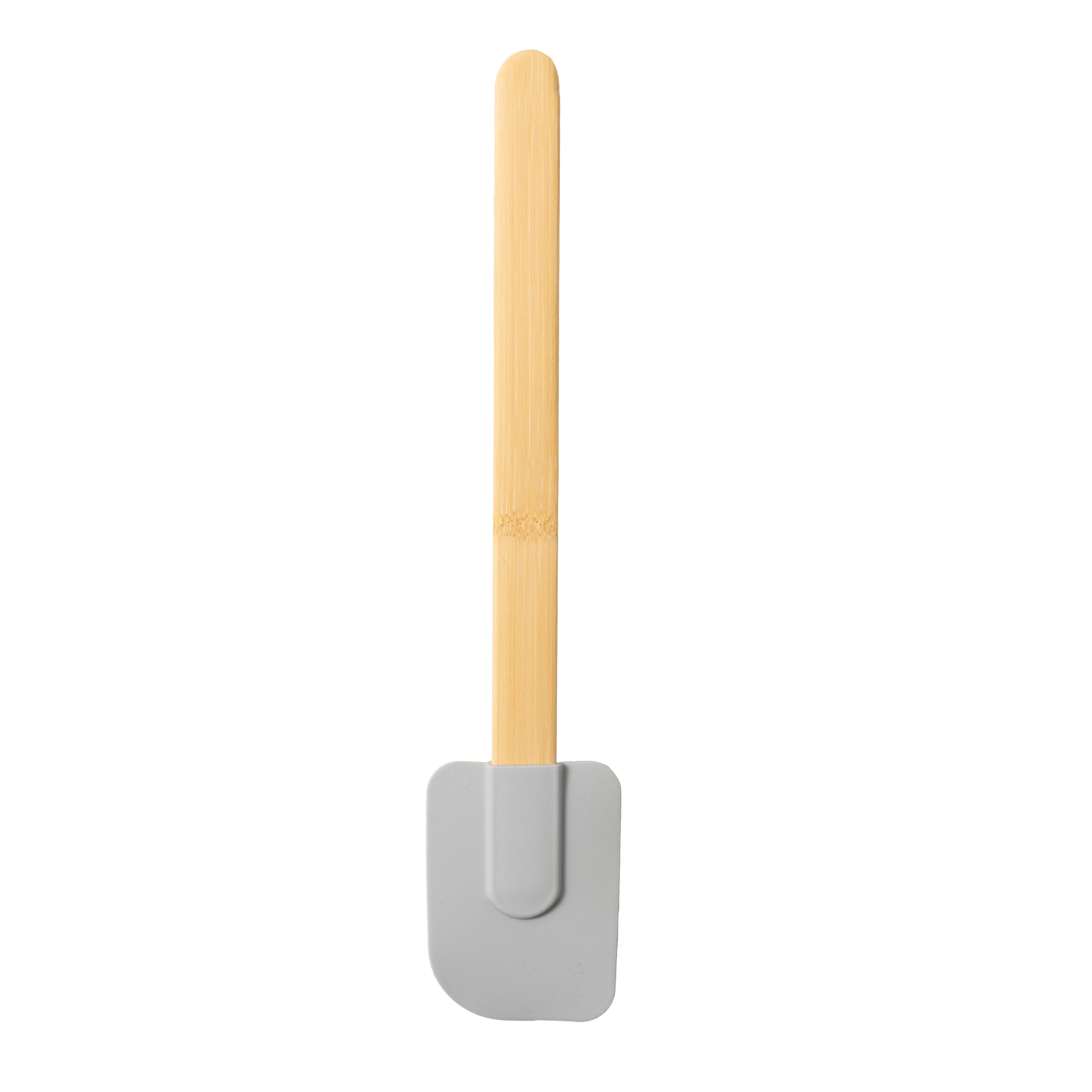 High-Precision Silicone Spatulas Set 4 with Bamboo Handles, Blue - Multi-Purpose Hand Tool for Daily Meal Prep Detail
