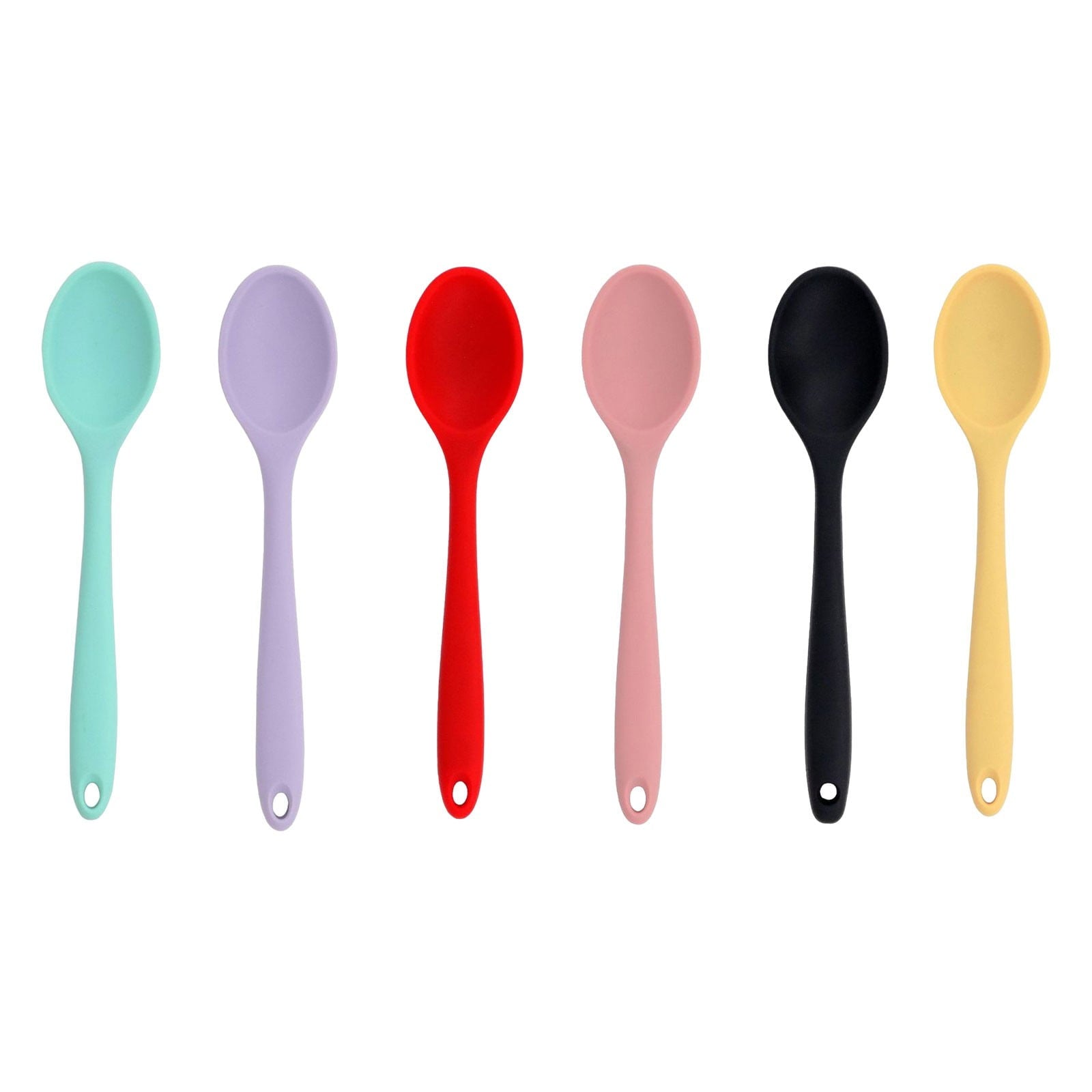 Seamless One-Piece Silicone Slotted Spoon, High Heat Resistant Silicone Cooking Spoon, 2Pcs Nonstick Silicone Mixing Spoon, Durable Kitc... - Heat-Resistant Silicone Cooking Spatula Turner Detail