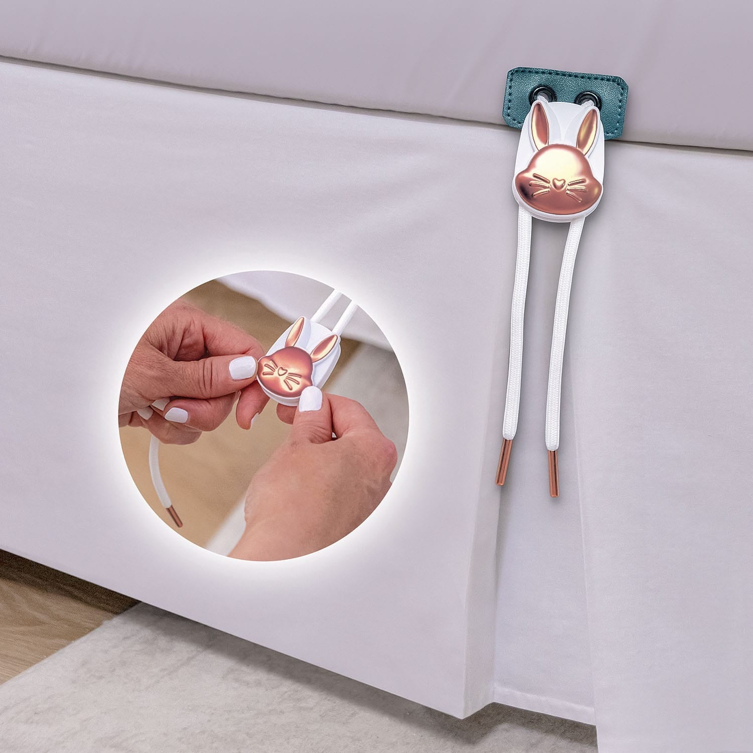 Wrinkle-Resistant Fitted Bed Sheet With Built-In Compression Cord Locks On Mattresses & Won’t Slip - Cooling Hotel Quality Bedding Sheets and Pillowcases Detail