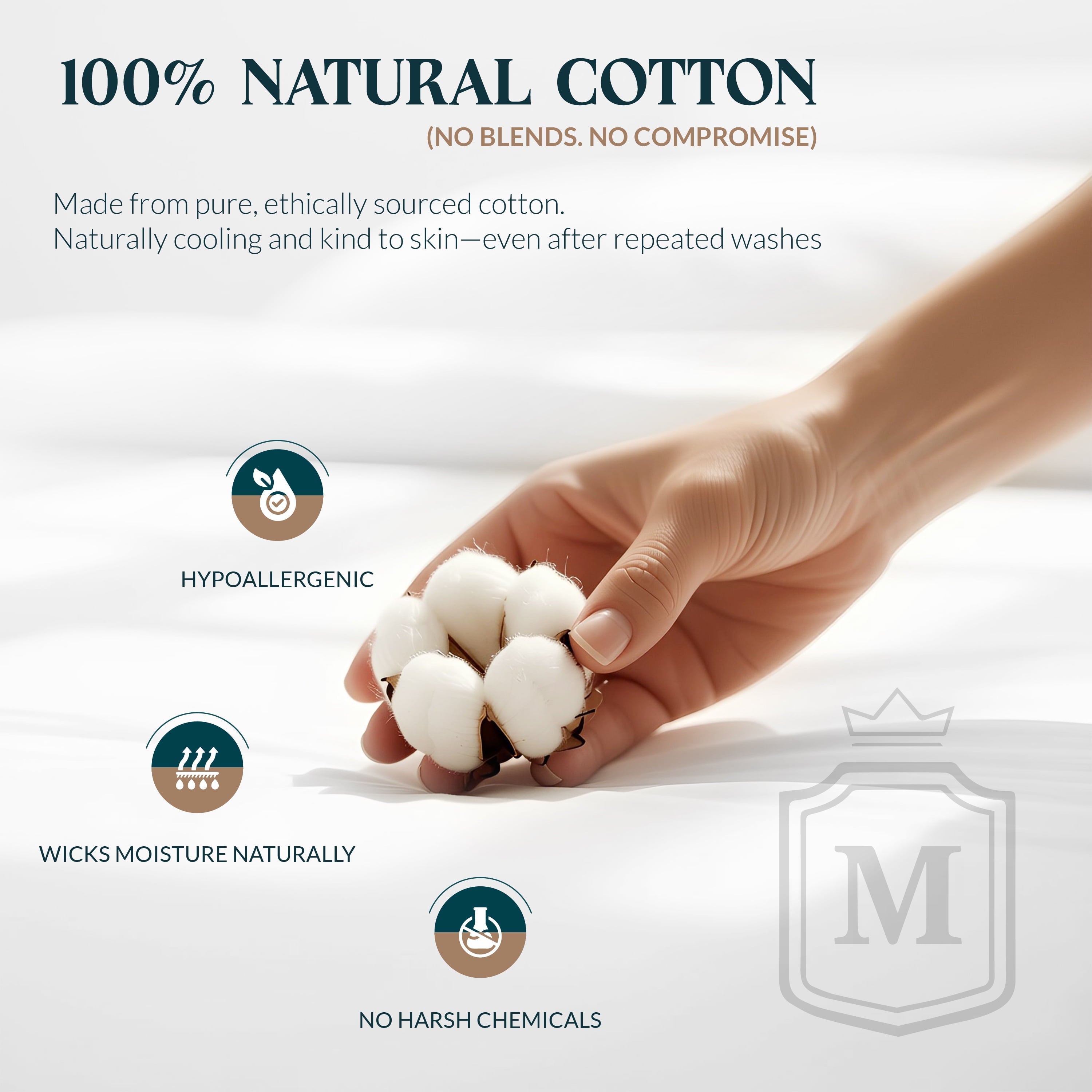 Ultra-Soft 100% Cotton Sheets For Queen Size Bed - Luxury 400 Thread Count Queen Sheet Set, 4 Piece Sateen Weave Queen White Cot... - Breathable Egyptian Cotton Flat & Fitted Sheets Detail