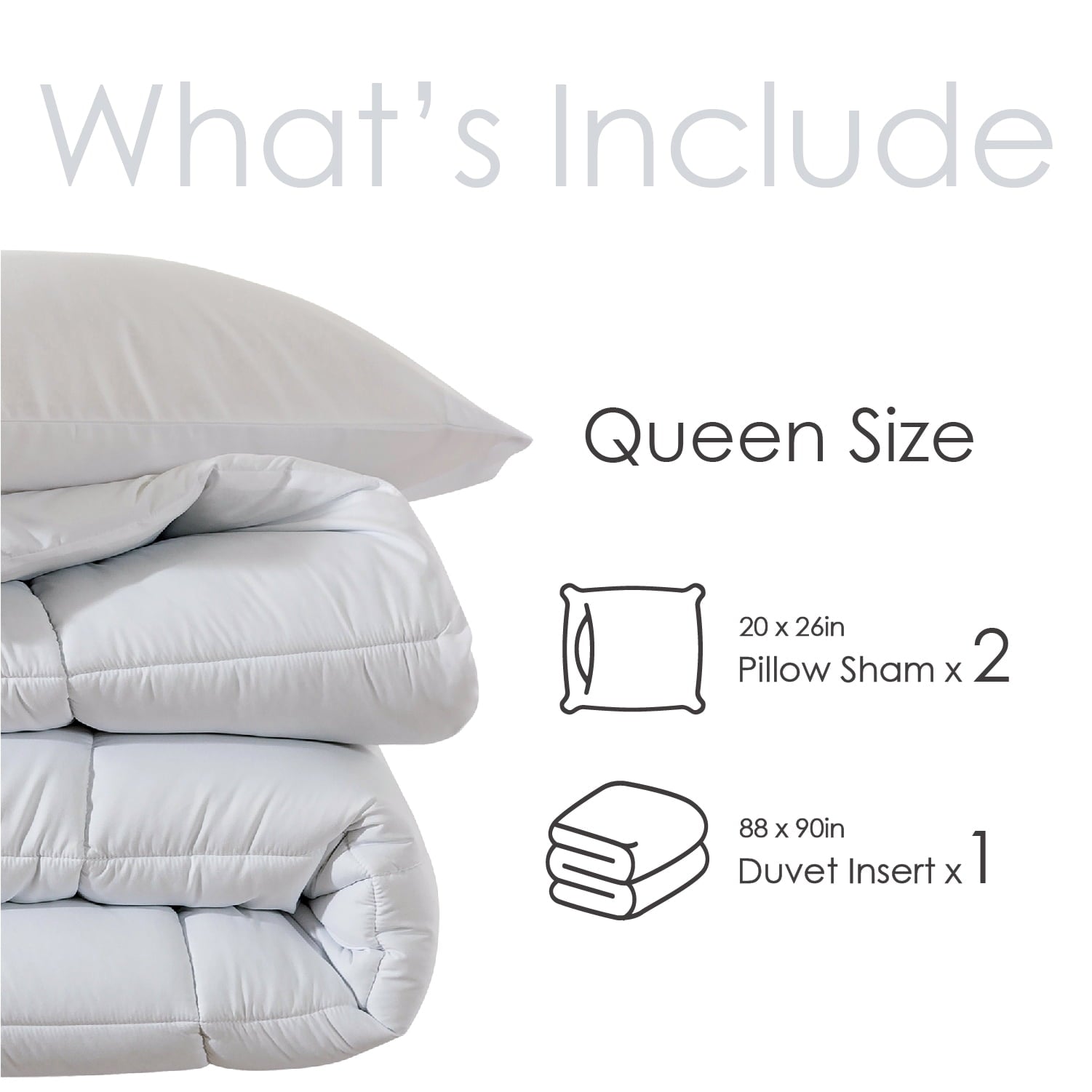 Hypoallergenic Cloud Queen Size 3-Piece All-Season Down Alternative Comforter Set Deep Black (Comforter and Pillowcase Bedding Set / bed i... - Luxurious Quilted Duvet Cover Set Detail