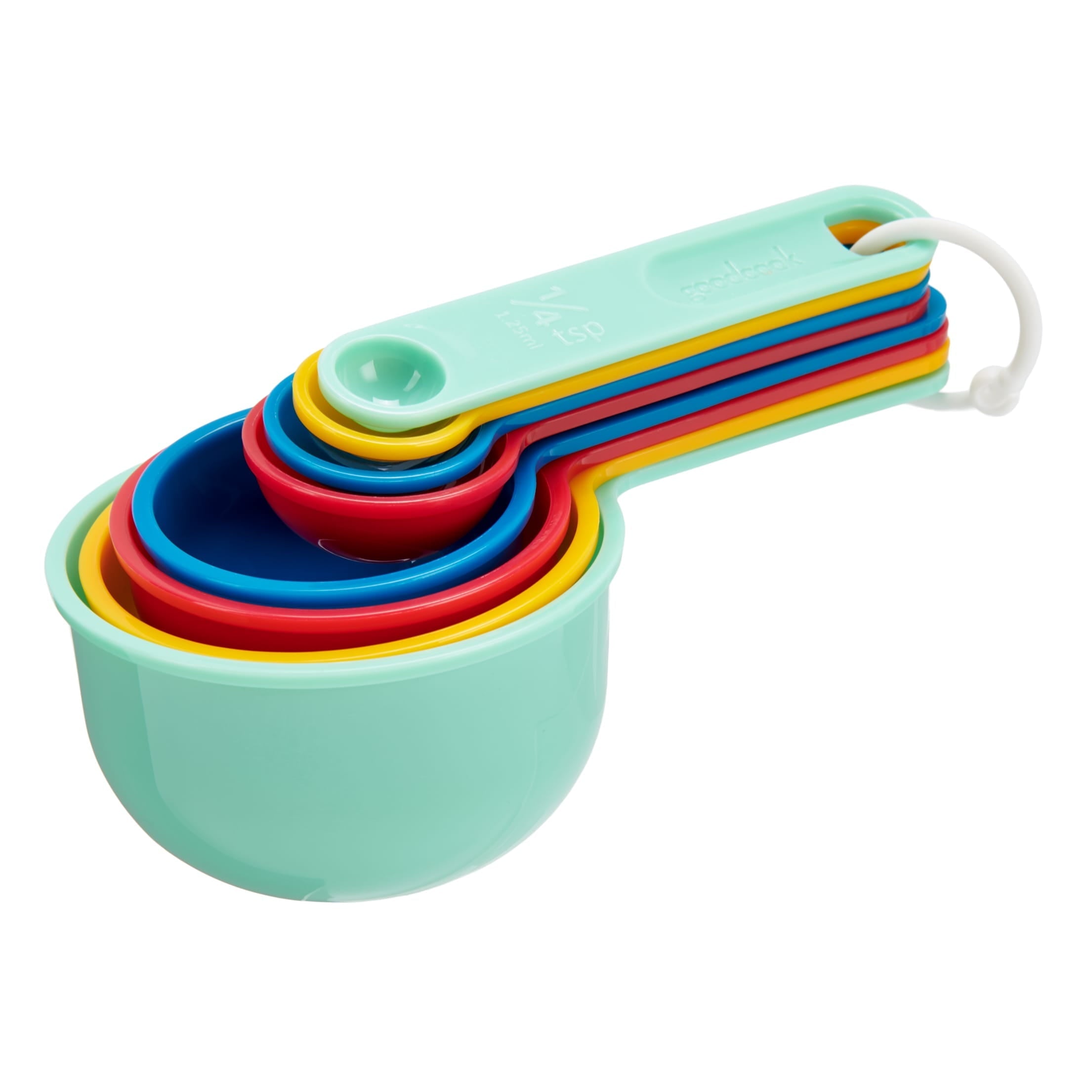 Time-Saving Measuring Cups And Spoons, Set Of 8 Nesting With Storage Ring - Innovative Kitchen Helper for Modern Cooking Detail