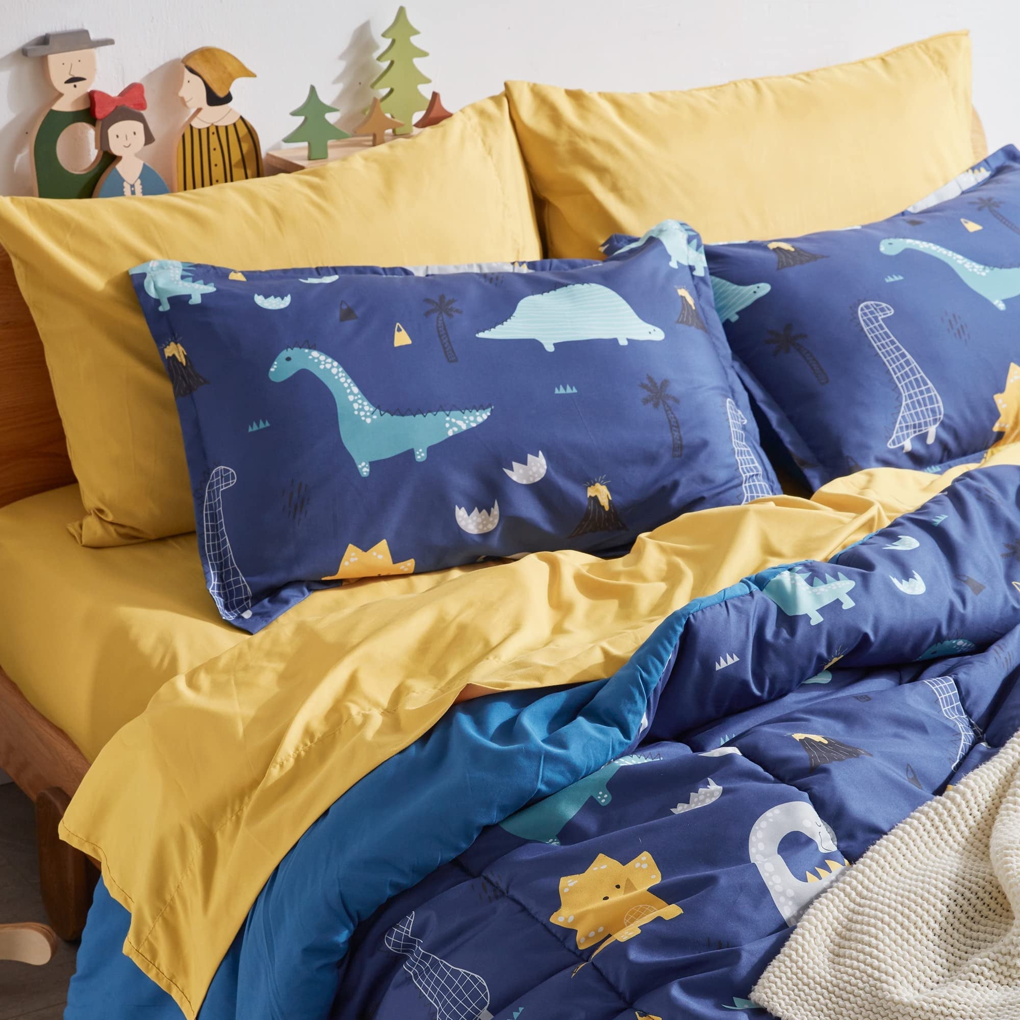 All-Season Kids Bedding Comforter Set Twin/Twin Xl Size - Super Soft & Cute Printed 2-Piece Comforter Set All Seasons for Boys, ... - Hypoallergenic Ultra-Fluffy Quilt for Winter Detail