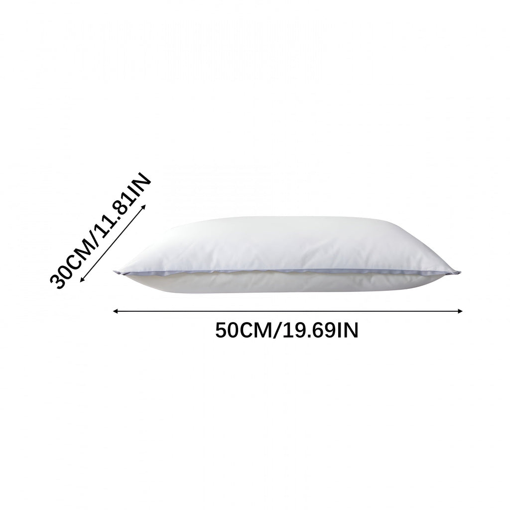 Decorative Plump Flat Pillows for Sleeping Thin,Ultra Thin Pillow,Adjustable Shredded Memory Foam Pillows for Side,Back,Stomach Sleepe... - Hotel Quality Plush Sleeping Pillows Detail