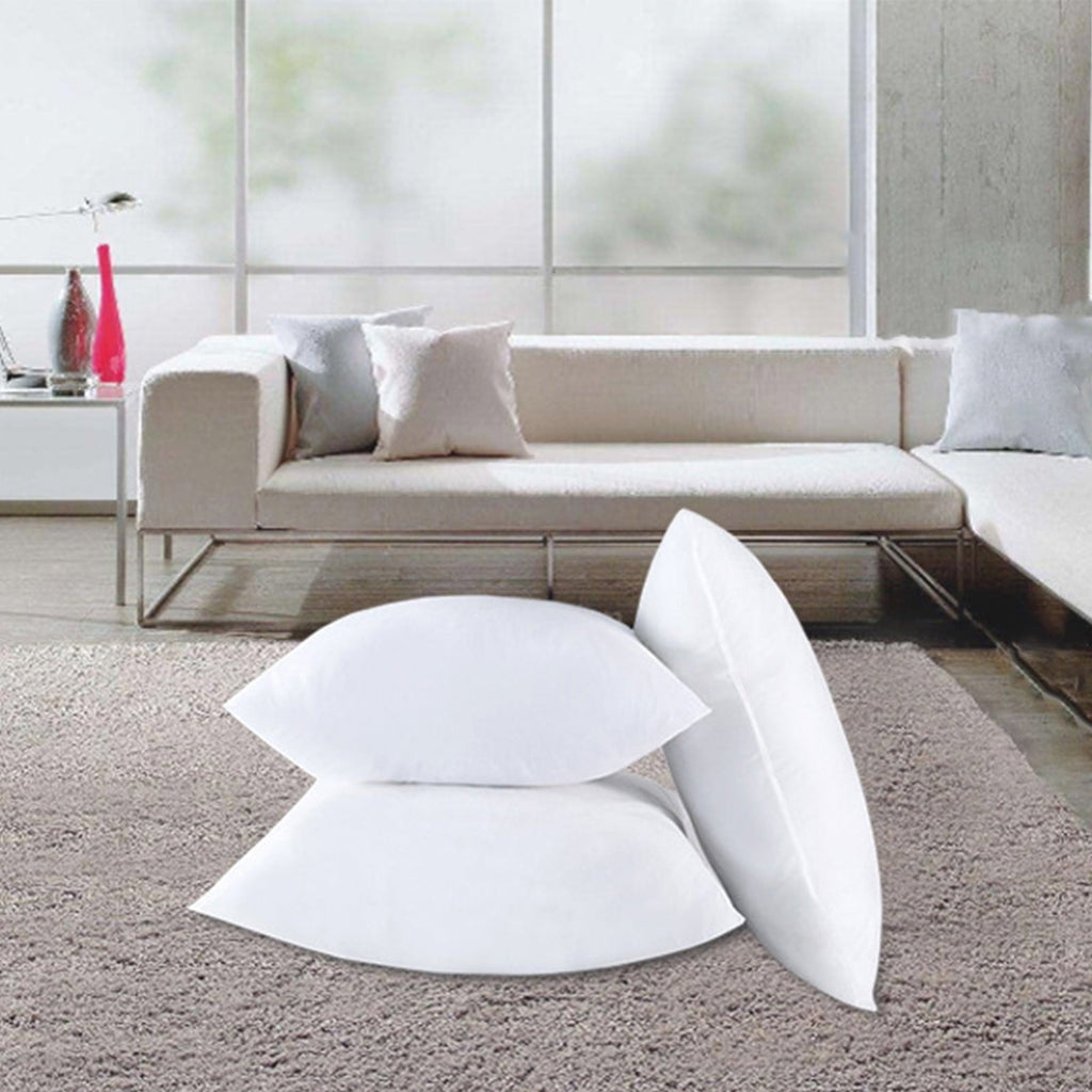 Decorative Plump Pillows Standard Size Set of 2, Bed Pillows for Sleeping, Standard Pillows 2 Pack for Back, Stomach or Side Sleepers,... - Orthopedic Shredded Foam Bed Pillow Set Detail