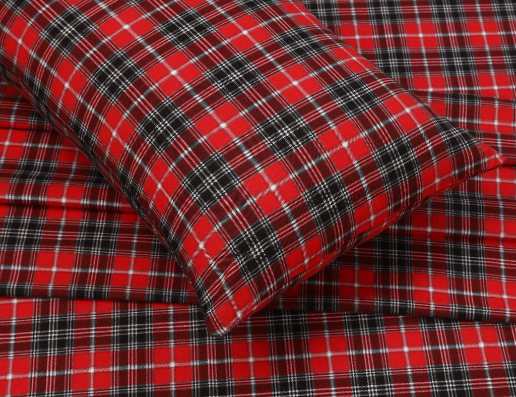 Breathable Luxury Flannel Sheets Queen Size - 100% Cotton Double Brushed Bed Sheets, Deep Pockets 16 Inches Queen Sheet Set, All Season... - Premium Ultra-Soft Pillowcase Pair for Sleeping Detail