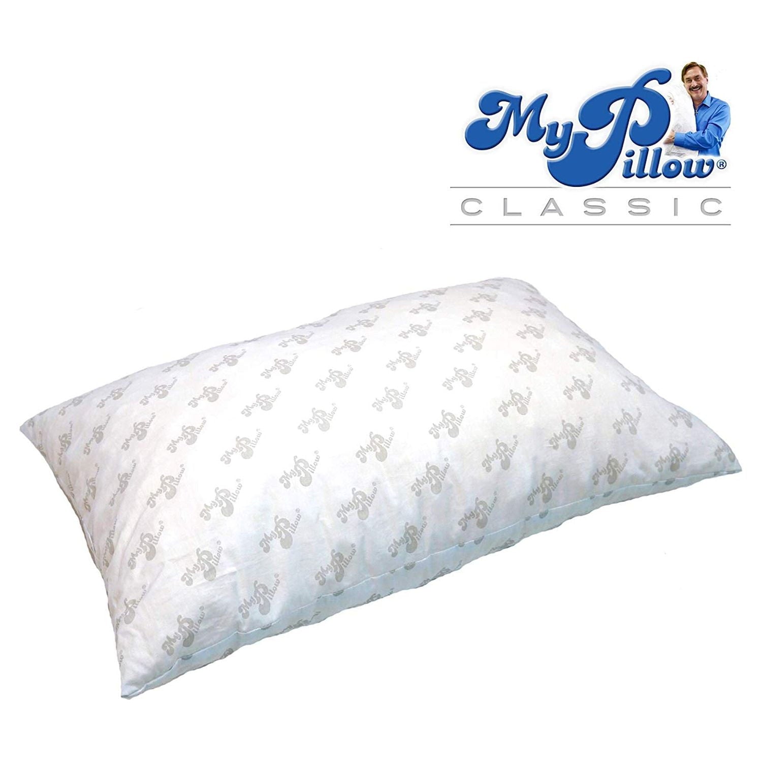 Ergonomic Memory Foam Foam Queen Size Bed Deep Sleep Pillow, White Medium Fill - Hotel Quality Plush Sleeping Pillows Detail