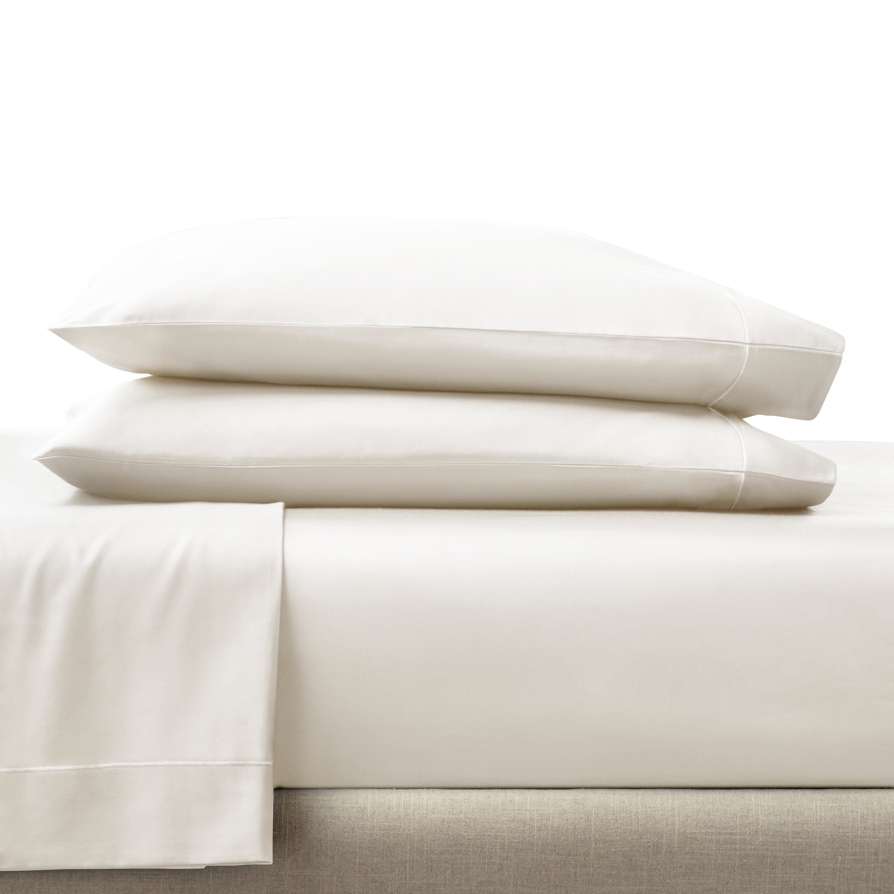 Breathable Luxury 4-Piece 400 Thread Count Vanilla Dream Performance Bed Sheet Set, King - Luxury Bed Sheet Set with Deep Pockets Detail