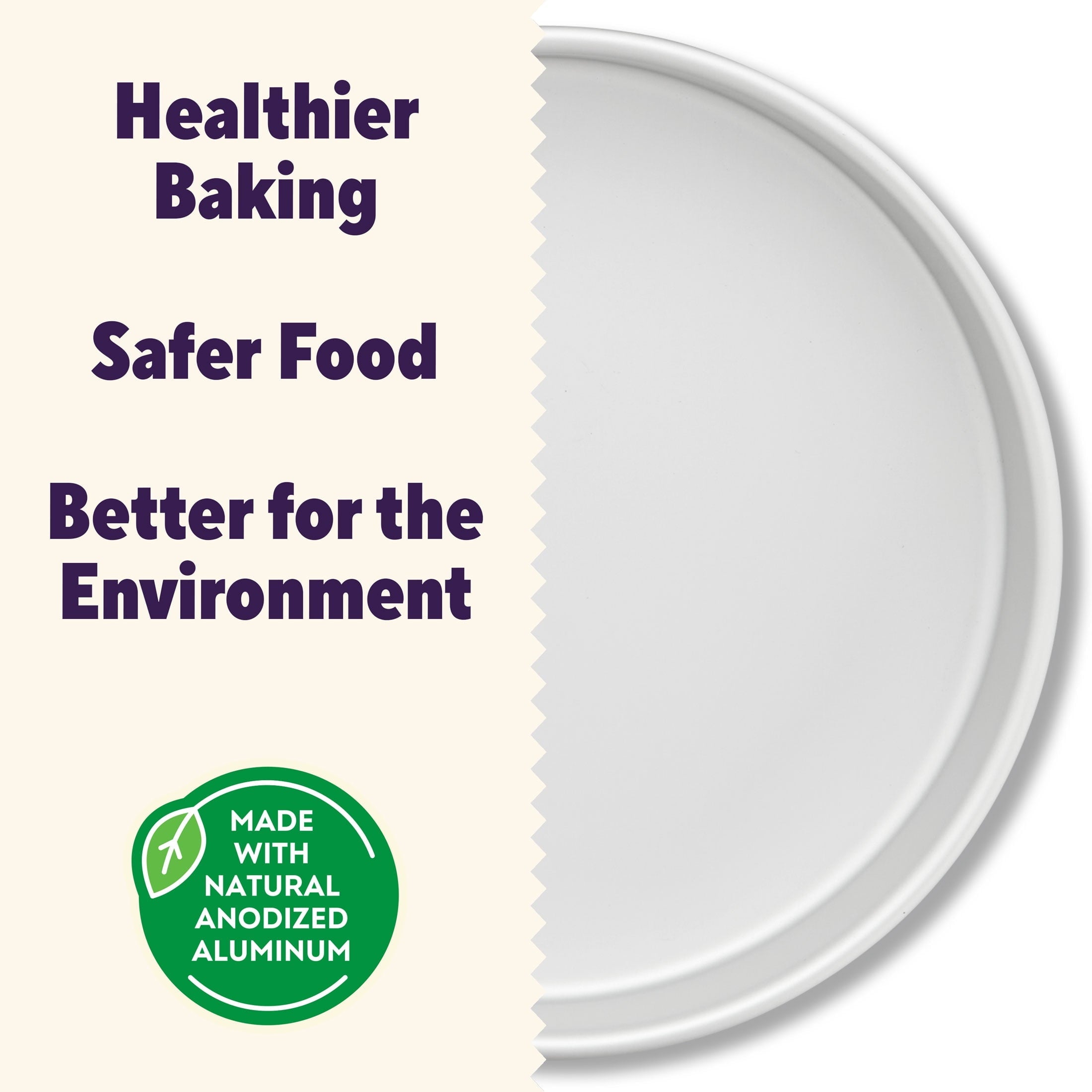 Time-Saving Aluminum 8" Round Cake Pan 2" Depth Layer Cake Baking Pan, Packaging May Vary - Multi-Functional Manual Food Chopper & Slicer Detail