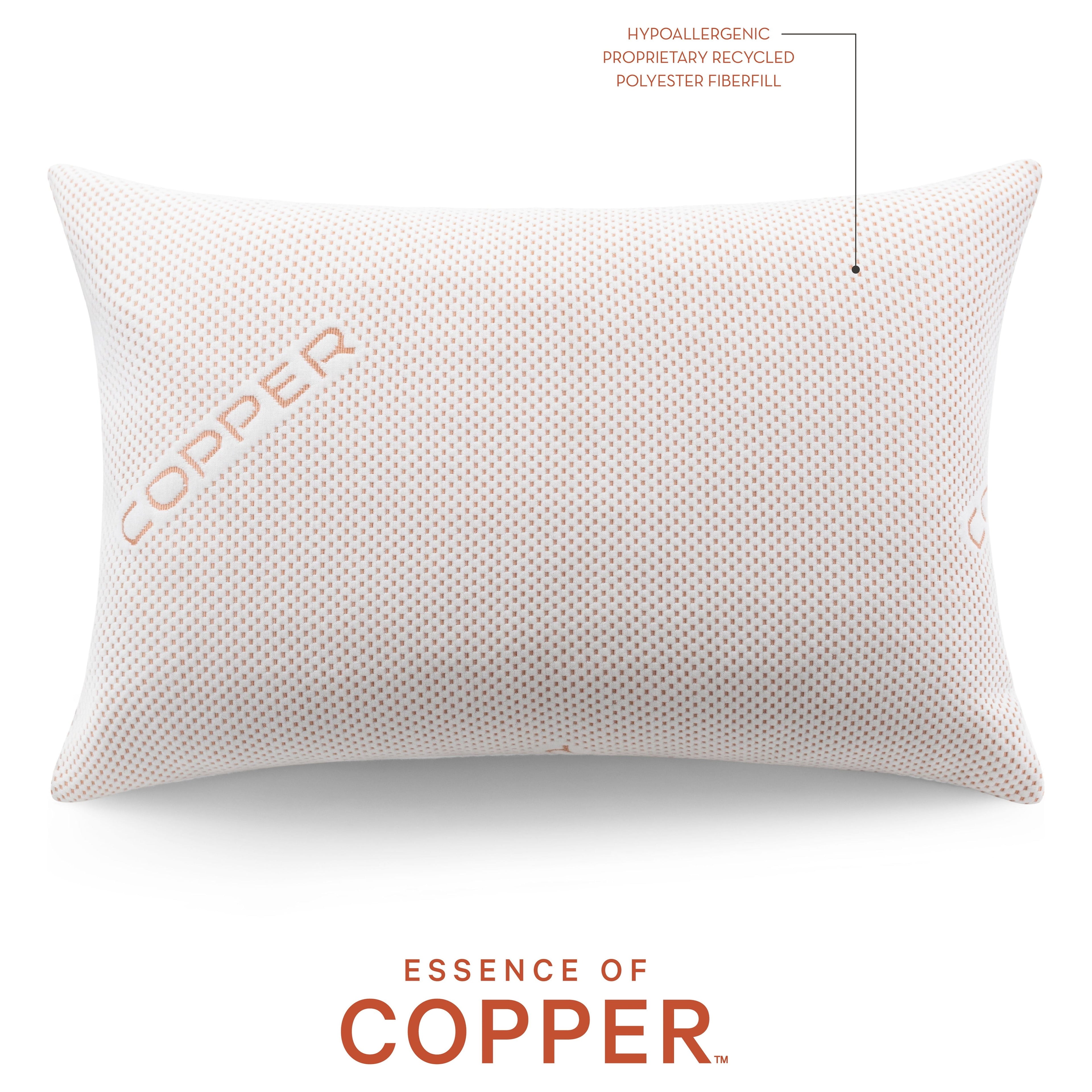 Hotel Collection Luxury Knit Bed Pillow 2 Pack, Standard/Queen, Polyester - Hotel Quality Plush Sleeping Pillows Detail