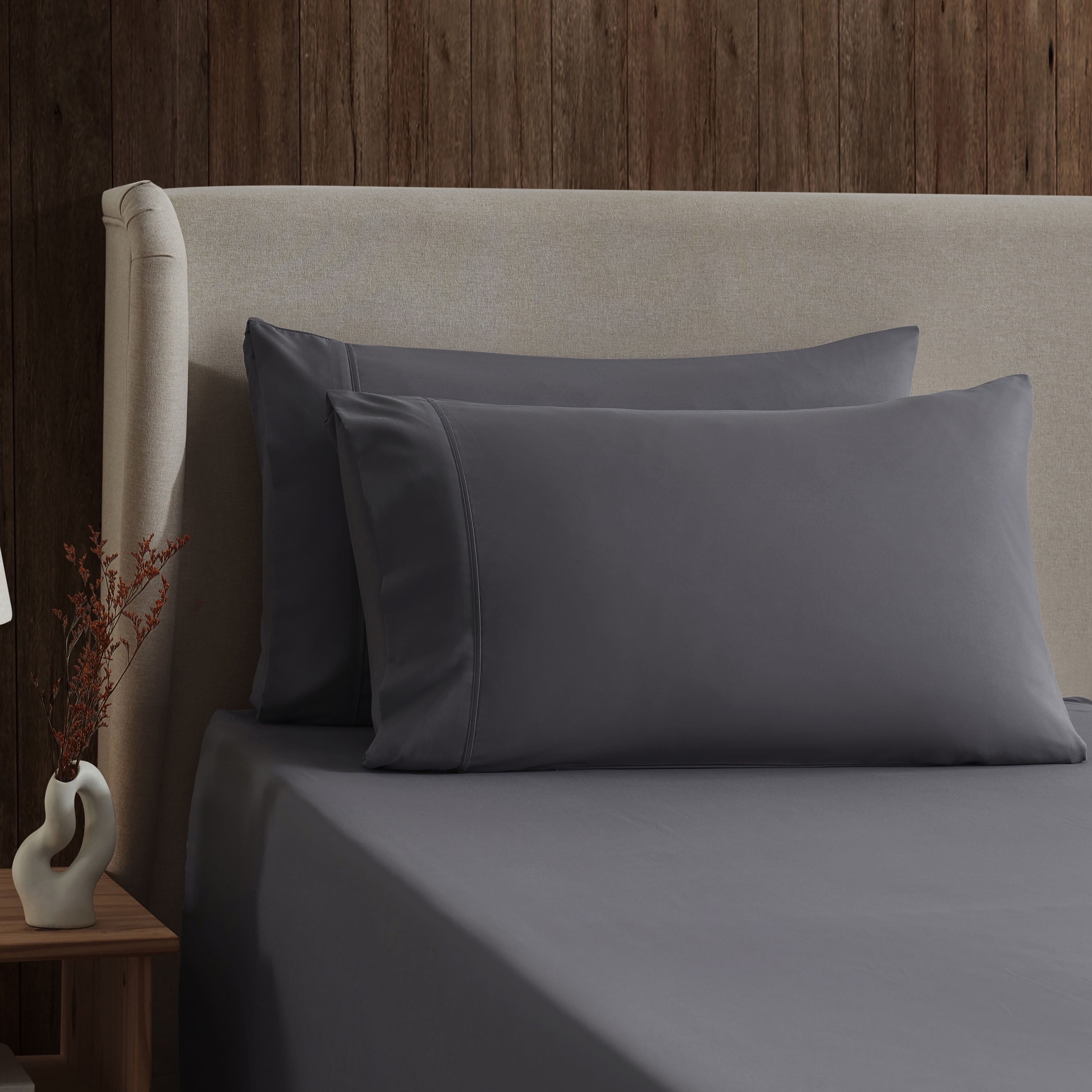 Breathable Luxury Queen Sheets Set, 1800 Series Extra Deep Pocket Sheets Queen Soft Microfiber Bed Sheets, 4 Piece Queen Sheet sets - Breathable Egyptian Cotton Flat & Fitted Sheets Detail