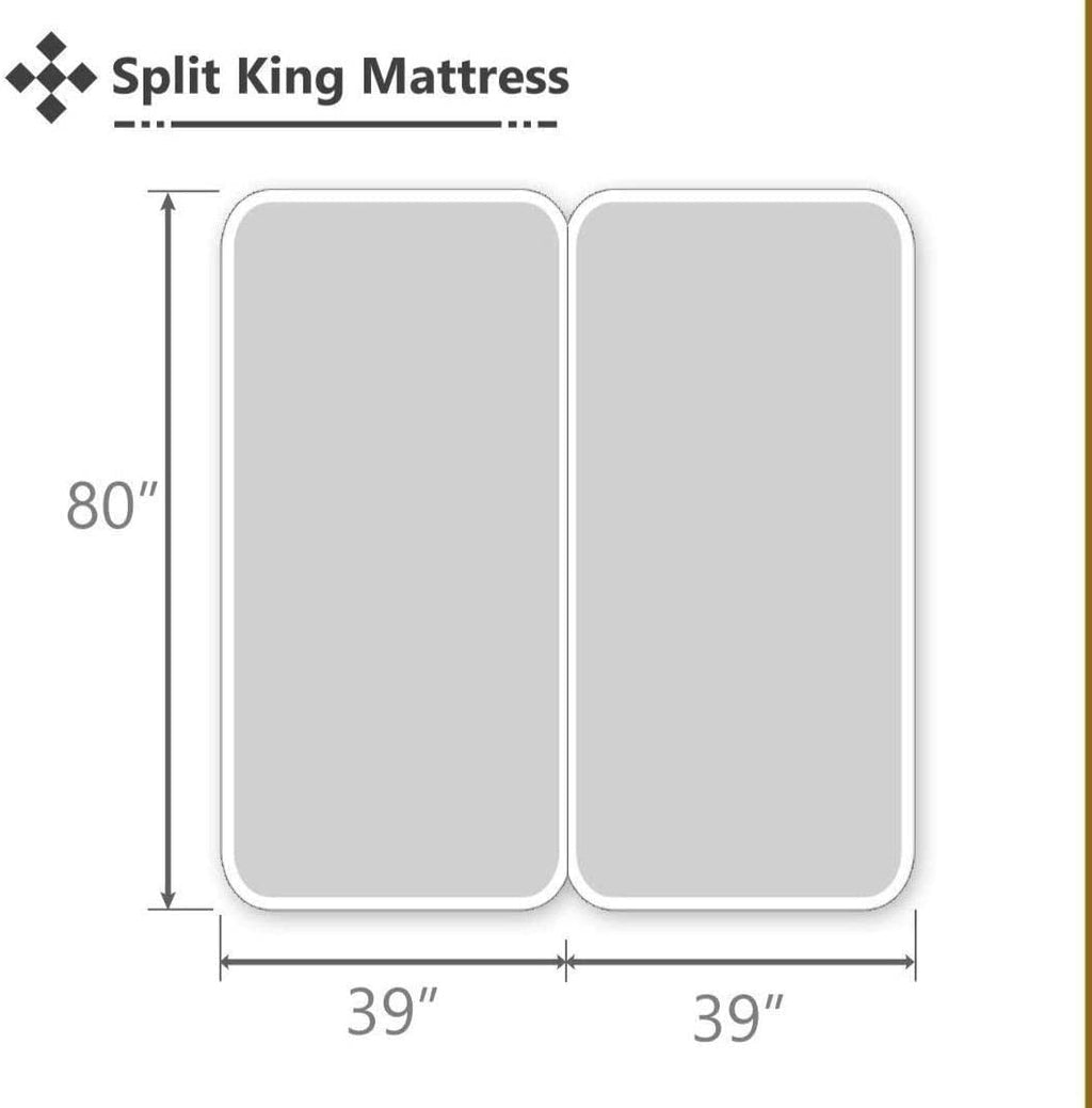 Cooling Sateen Split King Bed Sheet Set 5Pcs Adjustable Bed Sheets - 18" Deep Pocket of Fitted Sheet 800 Thread Count 100% Pure Egyp... - Premium Ultra-Soft Pillowcase Pair for Sleeping Detail