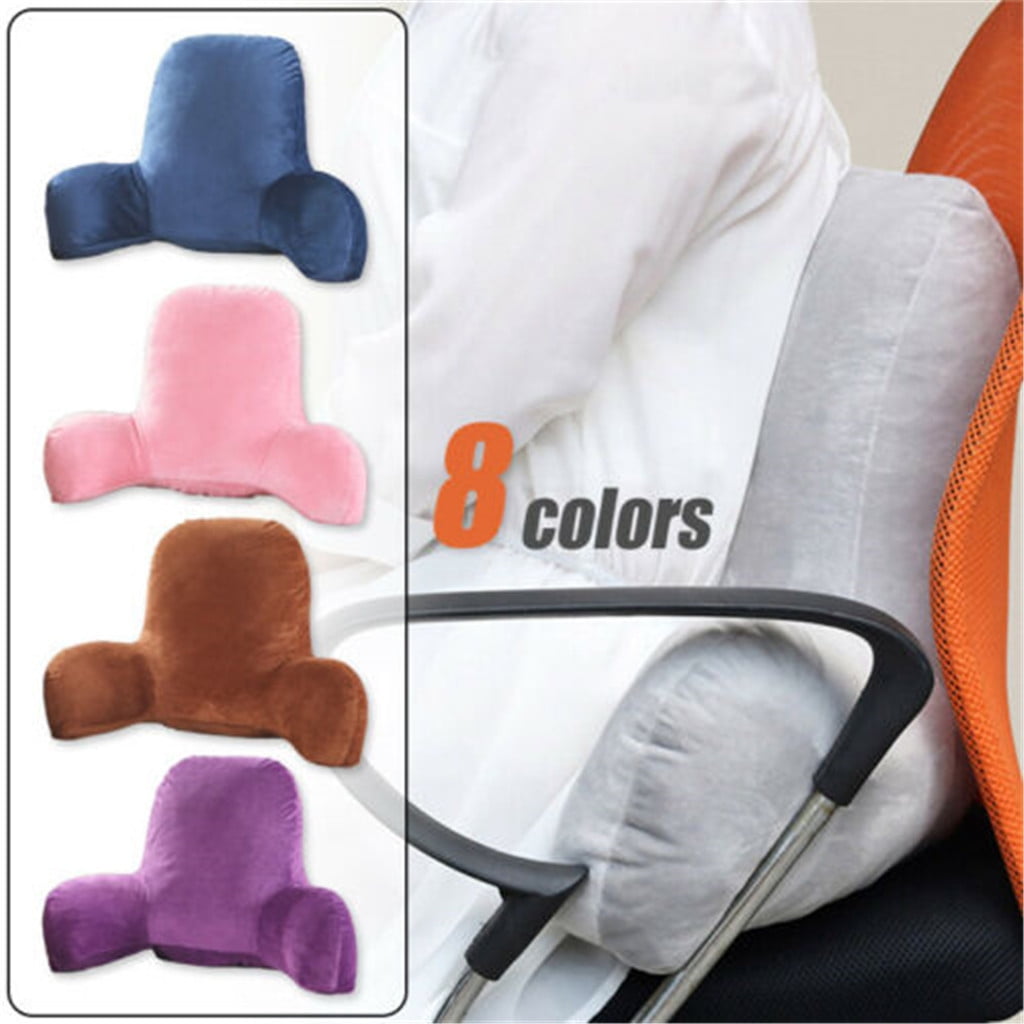 Fluffy Shredded Backrest Pillow with Arms, Back Rest for Bed Sitting, Plush Big Backrest Lumbar Support Chair Cushion, Foam ... - Orthopedic Shredded Foam Bed Pillow Set Detail