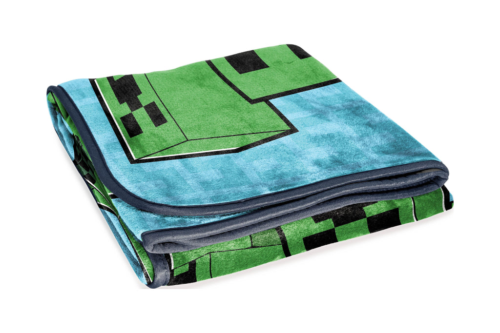 Decorative Knitted Kids Silk Touch Throw Blanket, 46 x 60, Microfiber, Blue - Luxury Knitted Decorative Throw Blanket with Fringes Detail