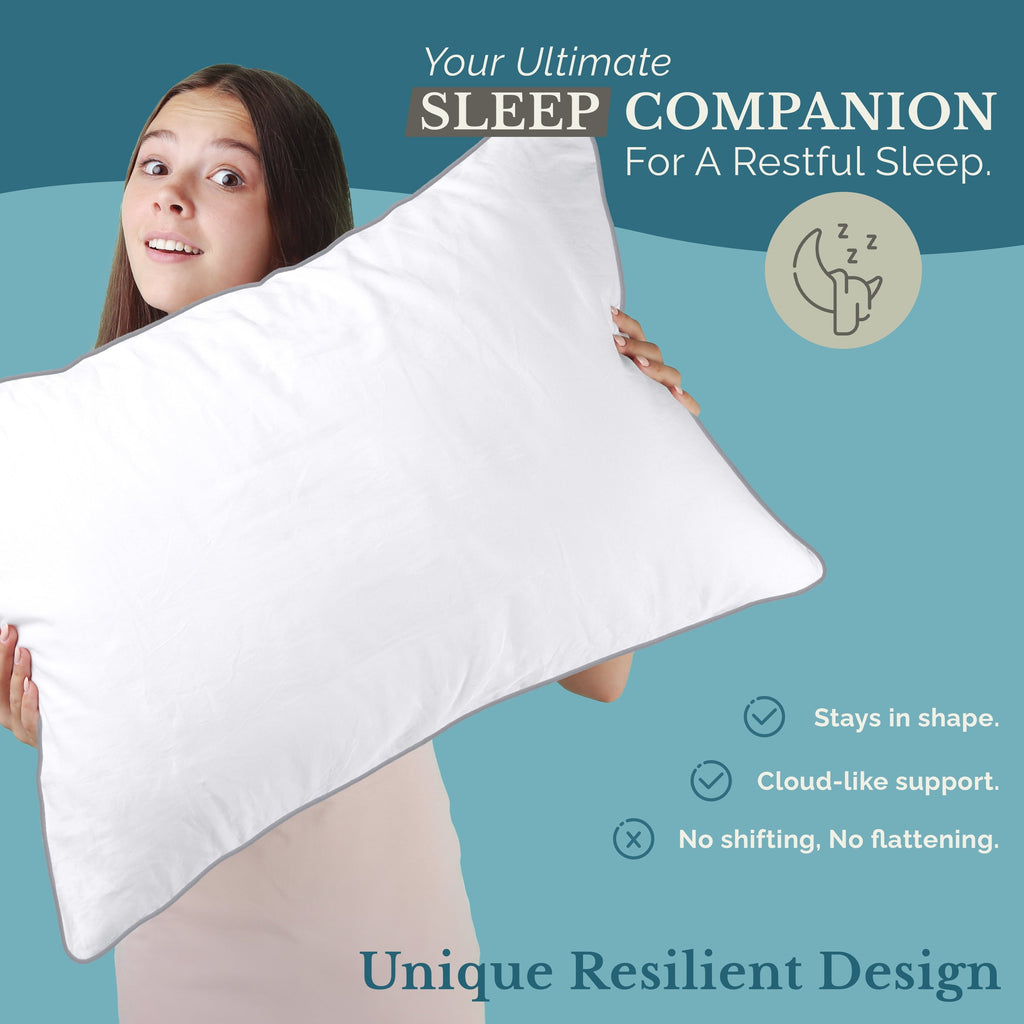 Ergonomic Memory Foam Pillows Standard Size Set of 2 – Standard Pillow, Cooling Comfort, Breathable, Easy Care Machine Washable, Perfect fo... - Orthopedic Shredded Foam Bed Pillow Set Detail