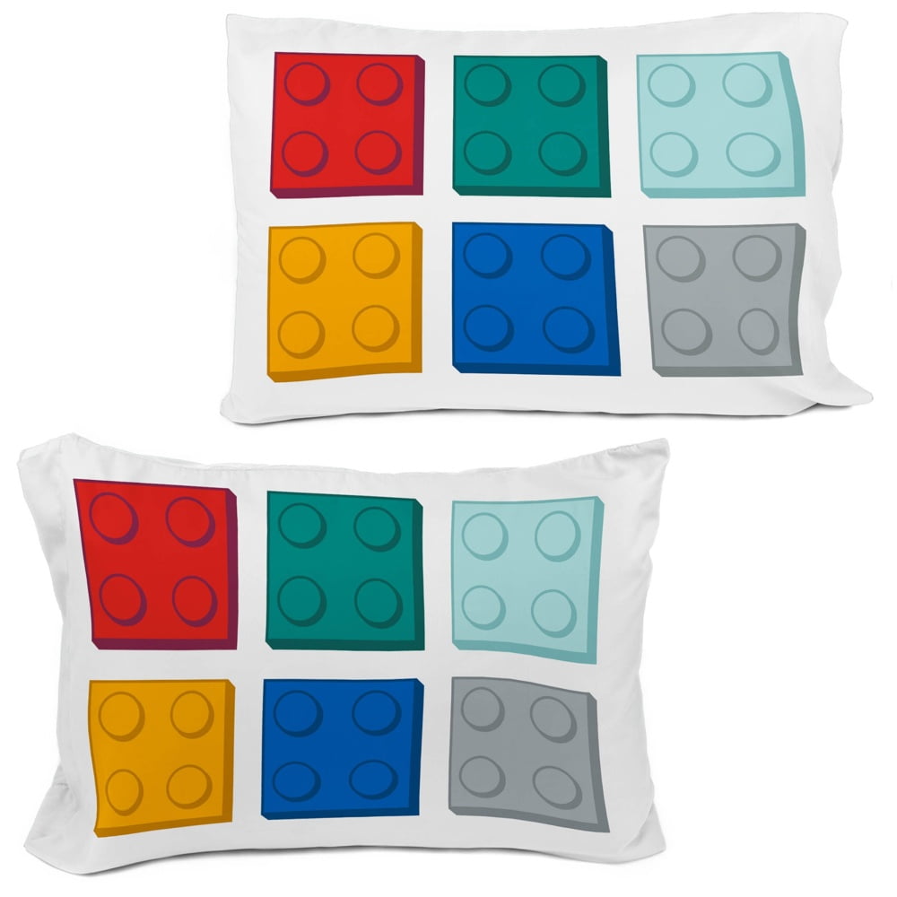 Heavyweight Warmth Kids 2 Piece Multicolor Reversible Comforter and Pillowcase Bedding Set, Twin/Full - Luxurious Quilted Duvet Cover Set Detail