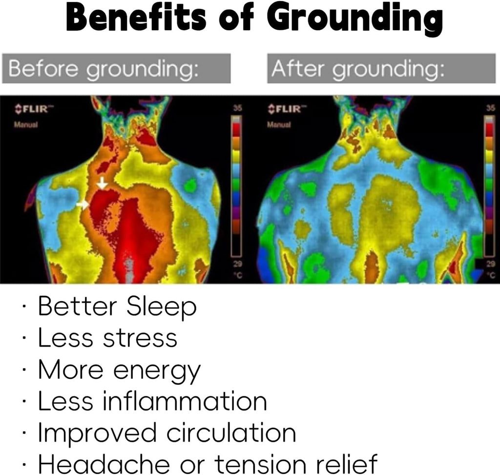 Ultra-Soft Grounding Sheets 39 * 75 inch, Conductive Grounding Sheets with Grounding Cord, Grounding Sheets for Earth with Silve... - Cooling Hotel Quality Bedding Sheets and Pillowcases Detail