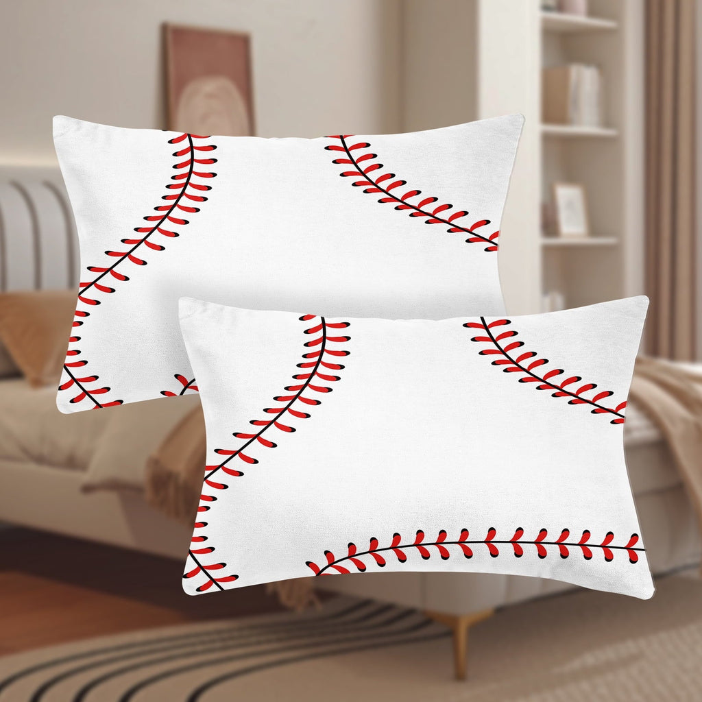 Wrinkle-Resistant Baseball Sheet Set Sports Theme Bedding Set for Kids 3D Baseball Pattern Bed Sheets Baseball Games Bed Sheet Set Room... - Breathable Egyptian Cotton Flat & Fitted Sheets Detail
