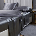 Ultra-Soft Luxury 5-Piece Satin Sheets Twin Silk Sheets Bed Sheet Set Ultra-Silky & Skin-Friendly Deep Pocket Bed Flat Fitted Sheet - Cooling Hotel Quality Bedding Sheets and Pillowcases - Default Title
