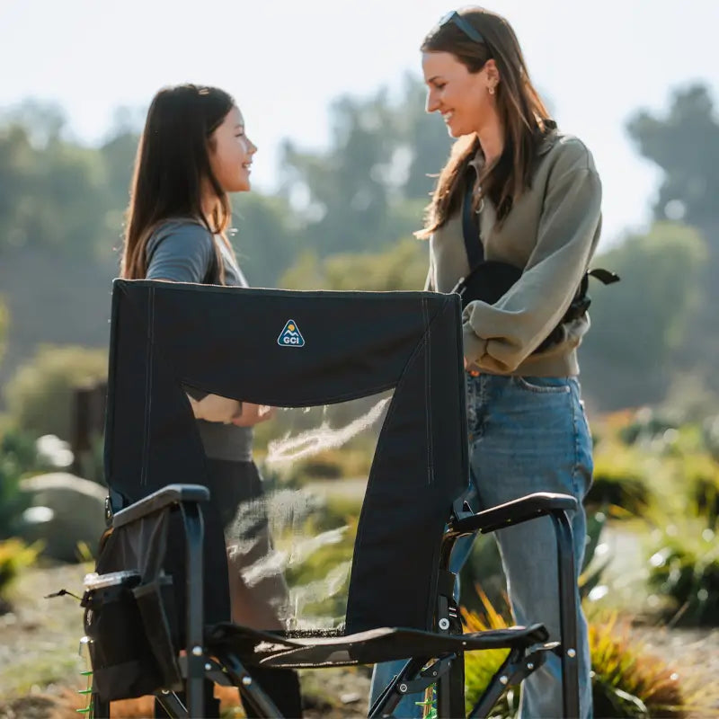 Premium All-Weather Adjustable Rocker - Choice 573 - RoadTrip Rocker Smooth Motion Camp Chair Detail
