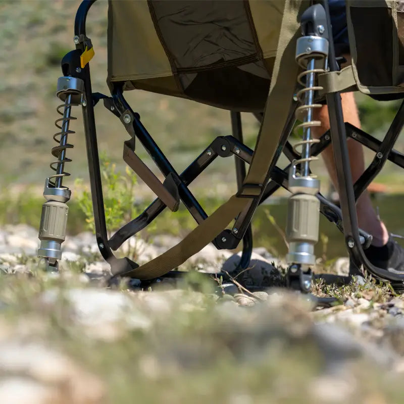 Premium All-Weather Adjustable Rocker - Choice 573 - RoadTrip Rocker Smooth Motion Camp Chair Detail