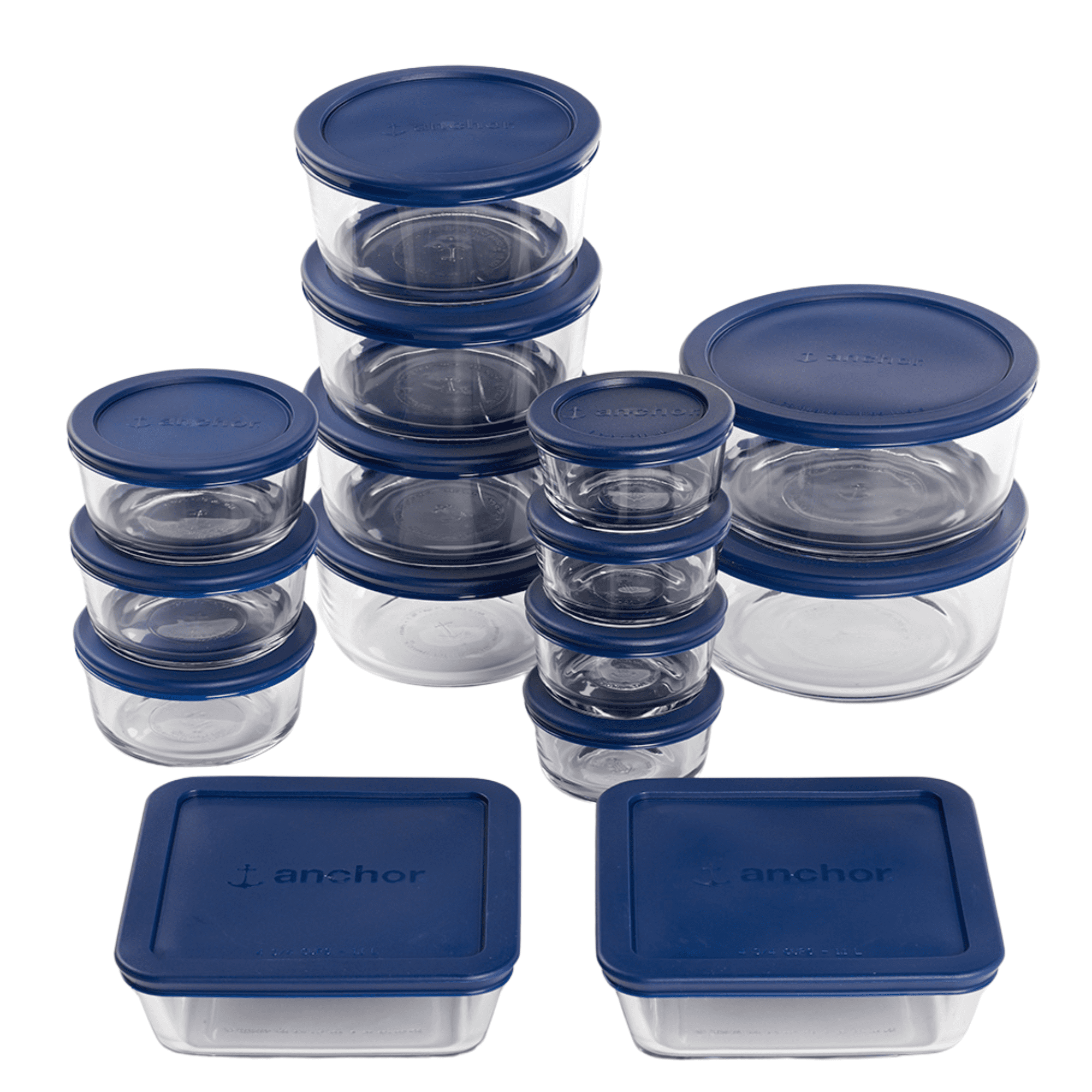 Deliciously Squishy Glass Food Storage Containers with SnugFit Lids, 30 Piece Set - Fun Food Fidget Cookie Squishable Toy - Default Title