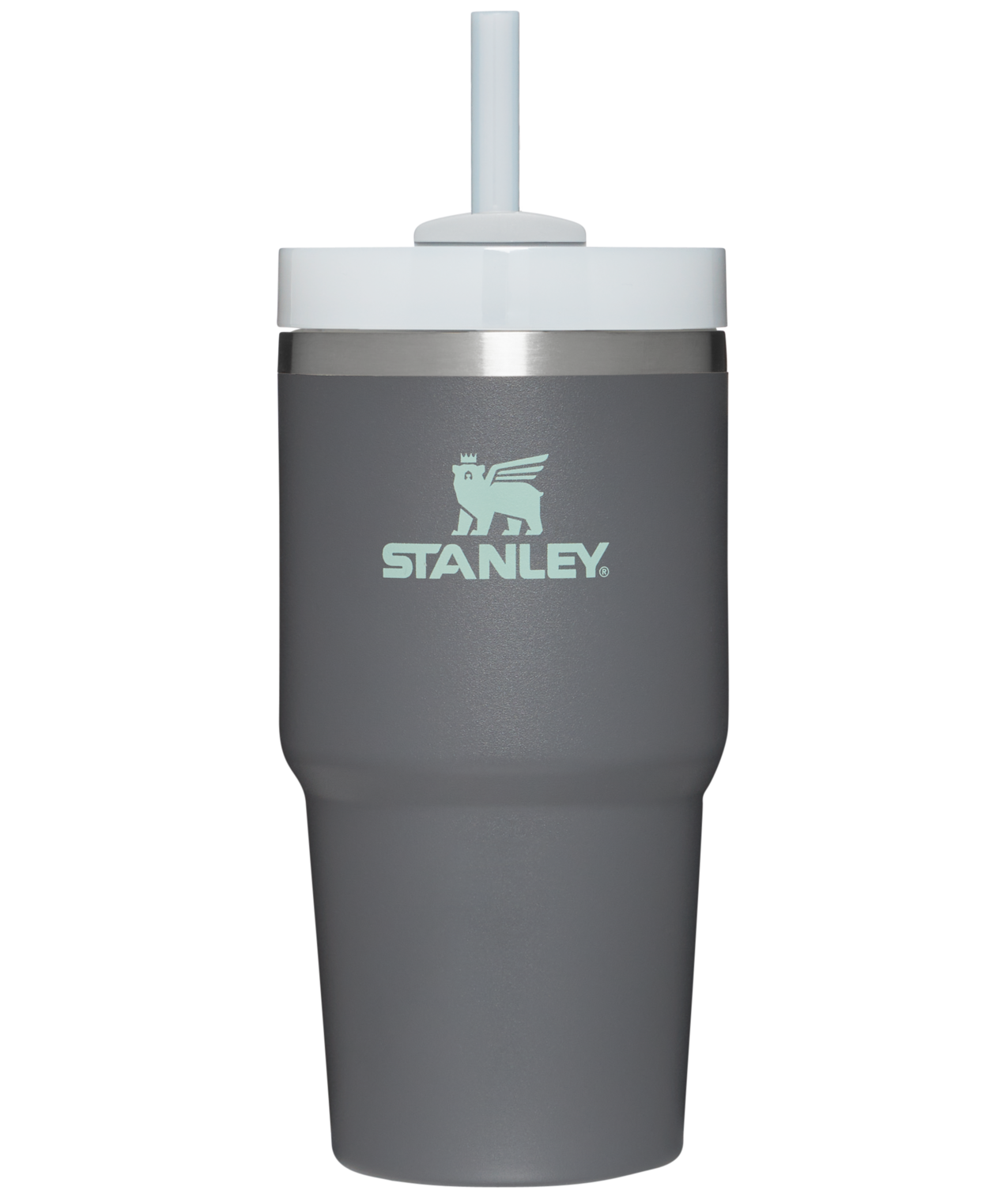 Double-Wall Vacuum The Quencher H2.0 Flowstate Tumbler | Stanley Create D330L - Double-Wall Vacuum Insulated Travel Tumbler with Straw - Charcoal